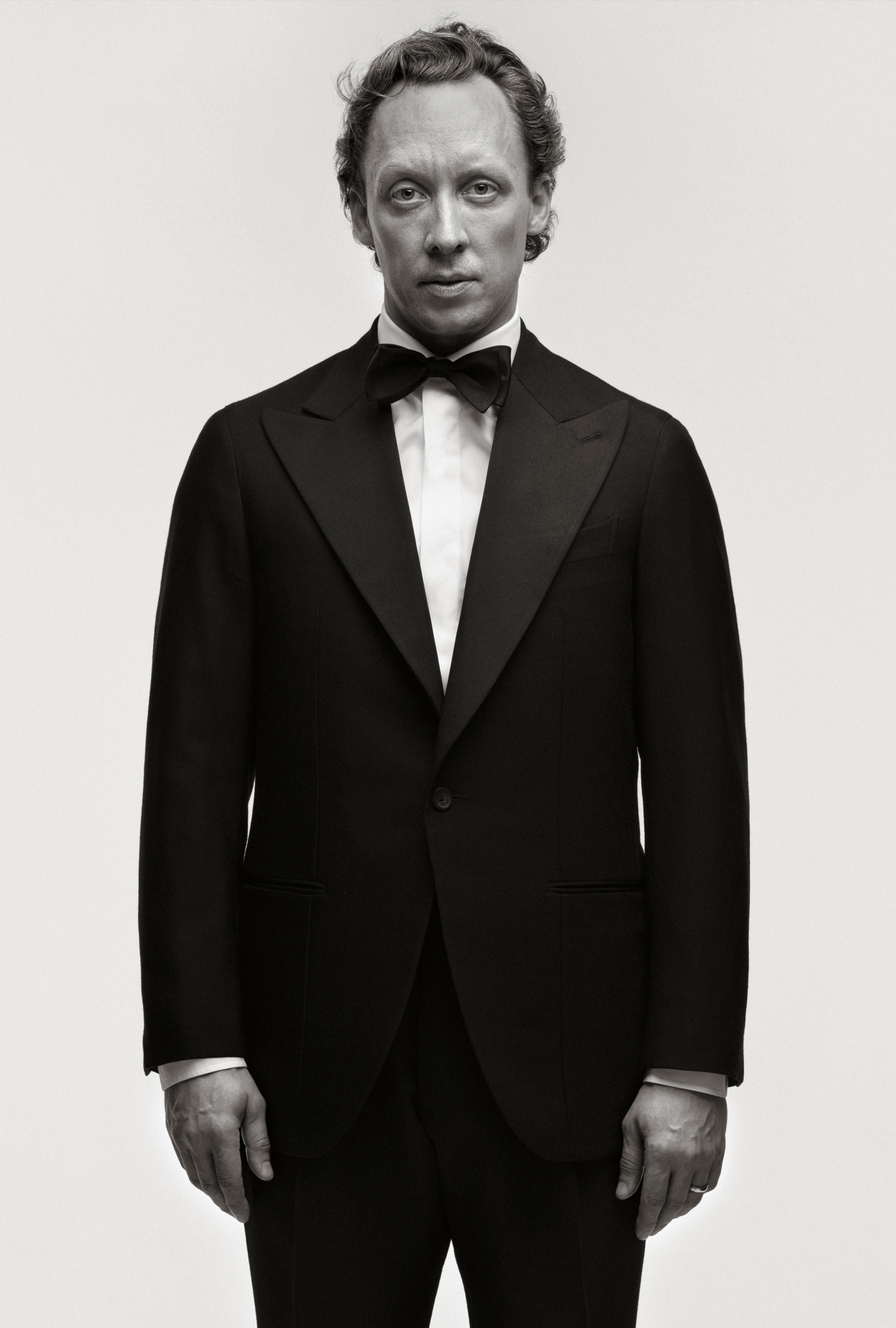Tuxedo Black Wool Peak Lapel