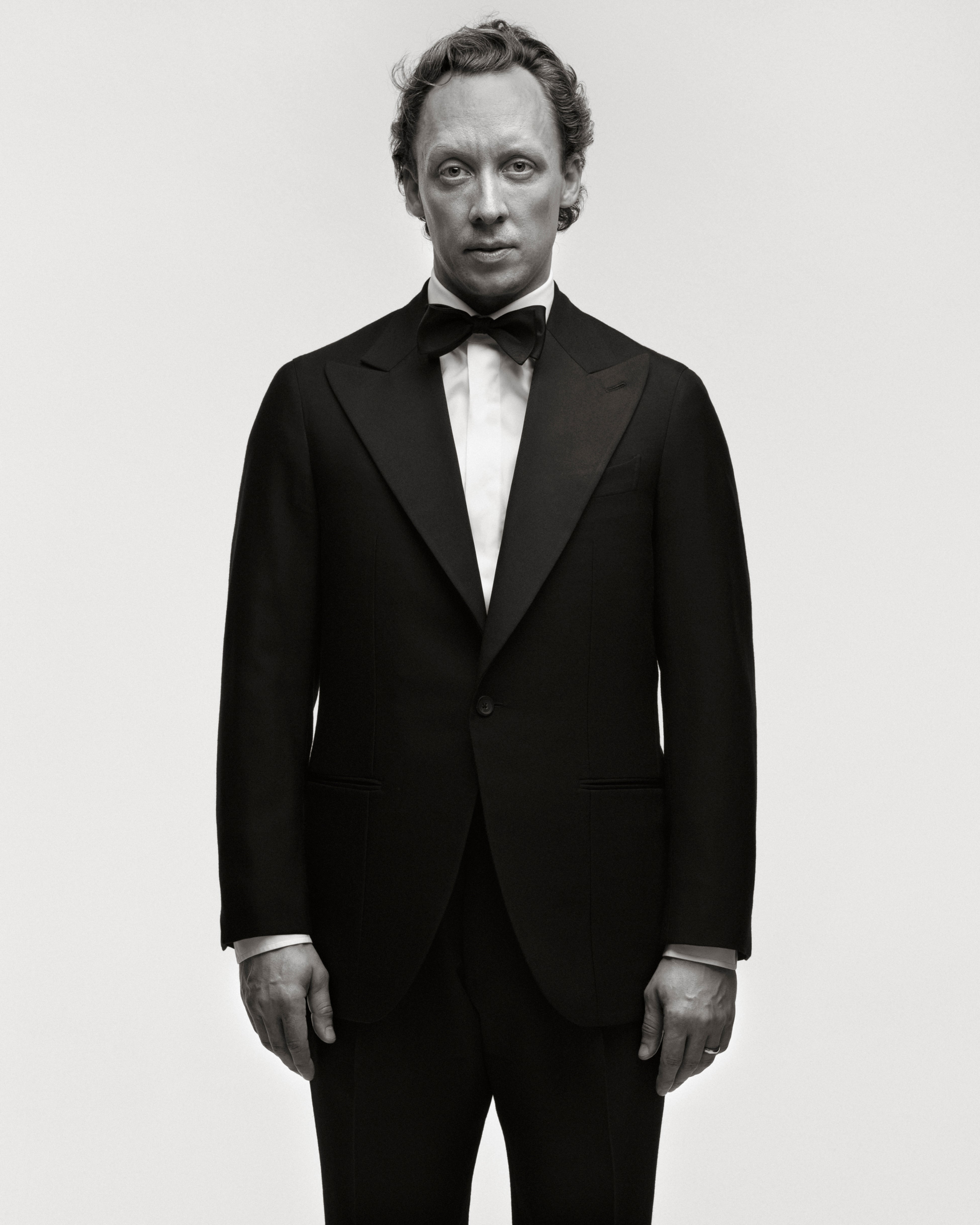 Tuxedo Black Wool Peak Lapel