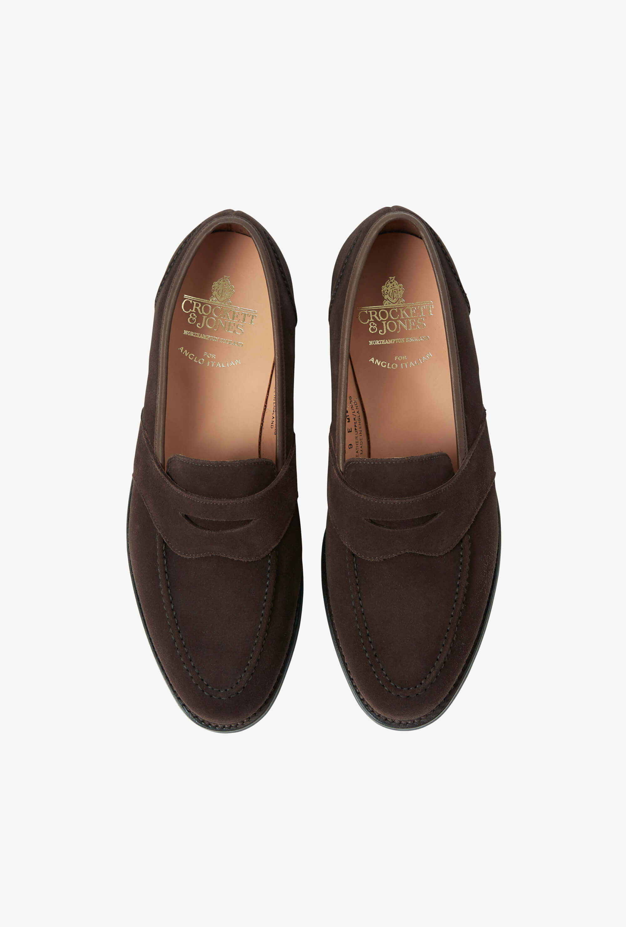 Crockett & Jones Bradbourne Loafer Brown Suede City Sole