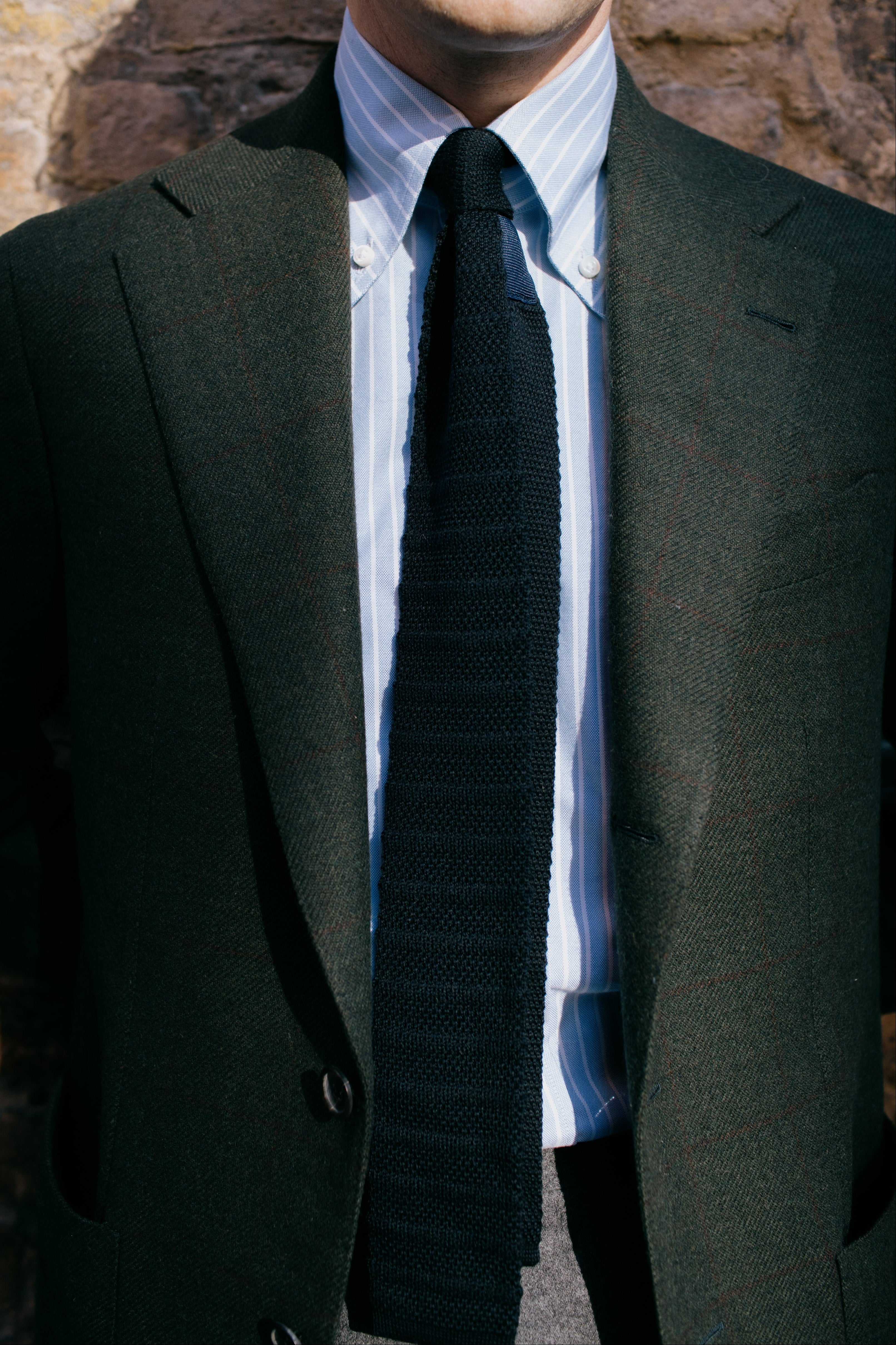 Sport Jacket Wool-Cashmere Forest Twill Red Overcheck