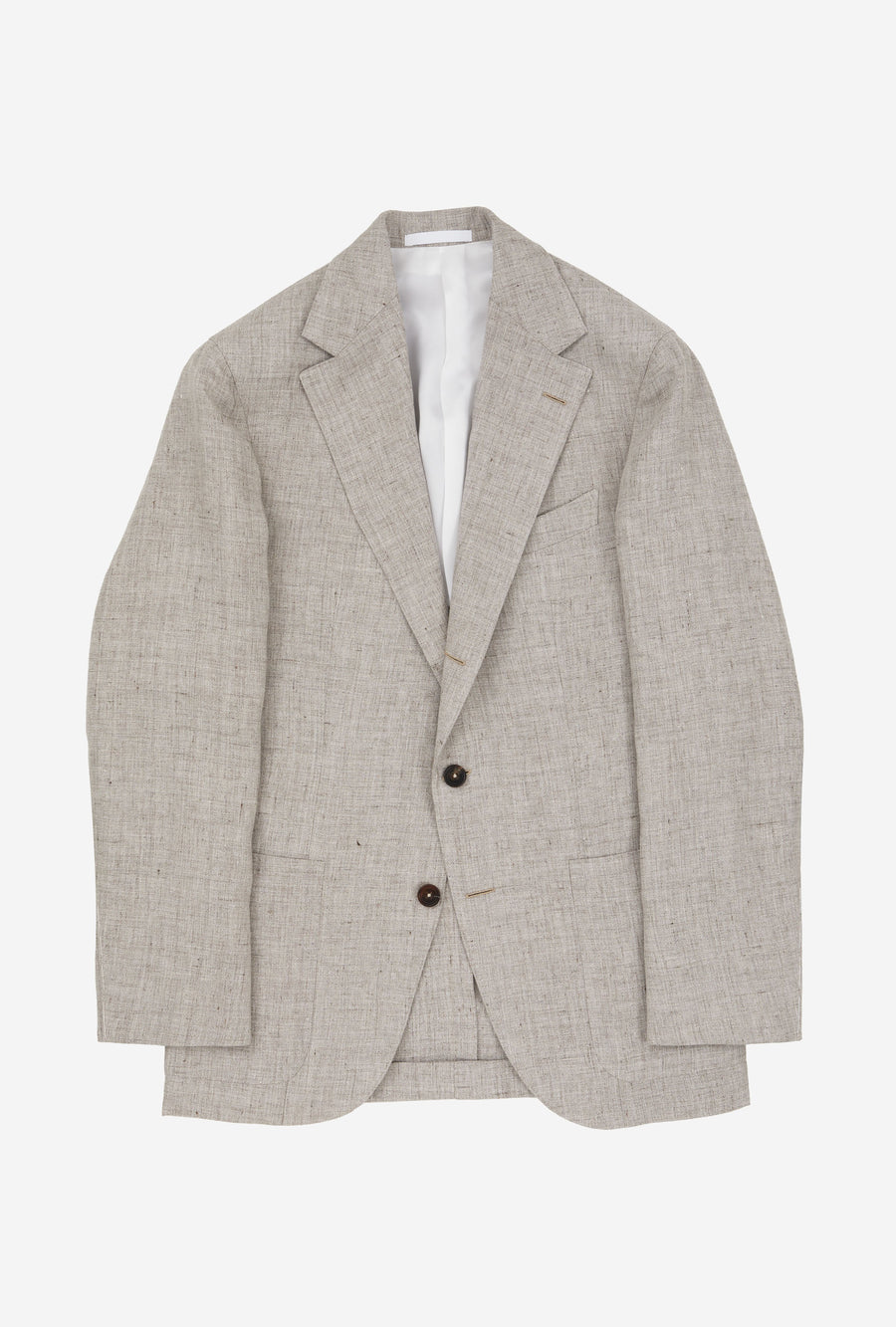 Sport Jacket Single Breasted Stone Linen