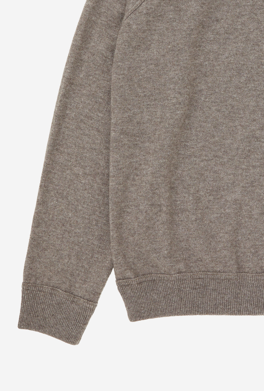 Raglan Sleeve Polo Wool-Cashmere Biscuit