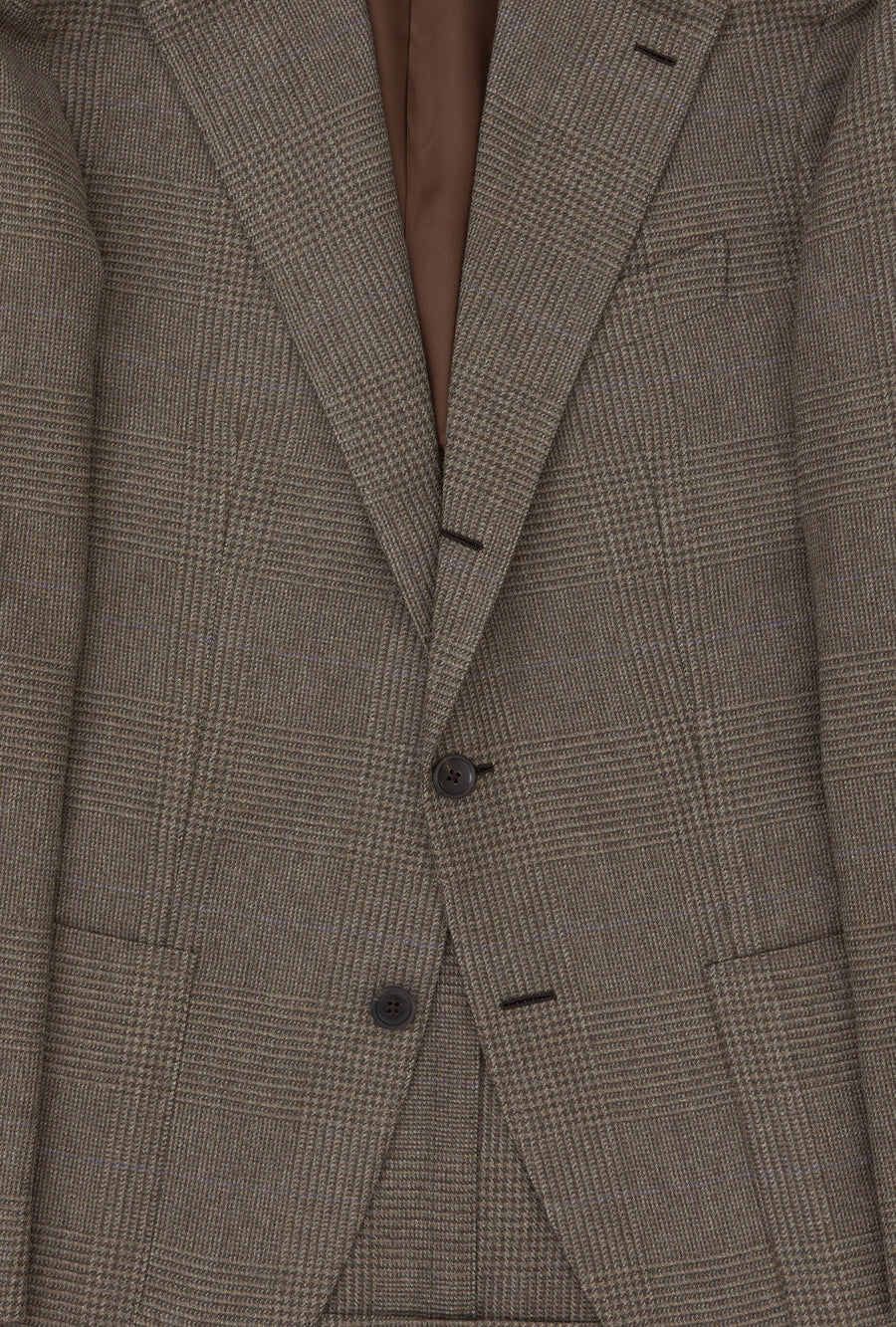 Sport Jacket Wool Olive Glen Plaid Lilac Overcheck
