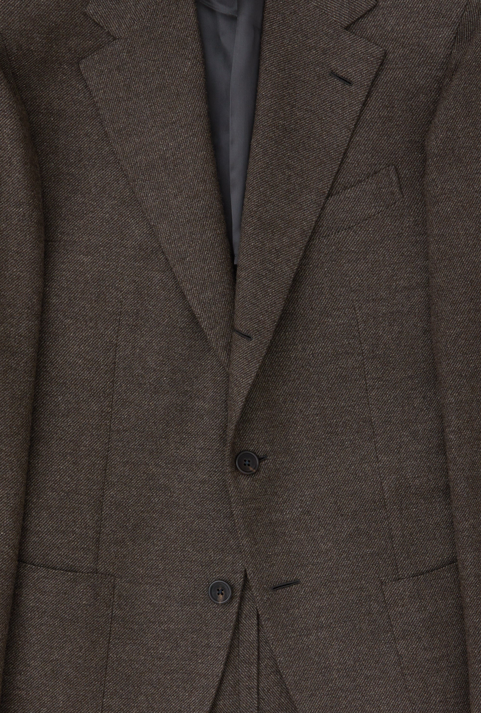 Sport Jacket Wool Brown Twill