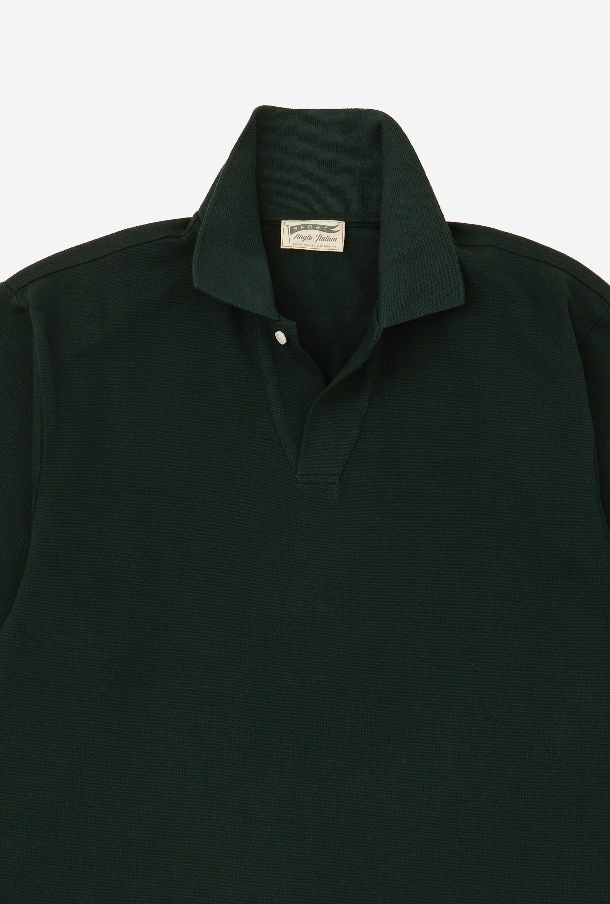 Sports Polo Long Sleeve Green