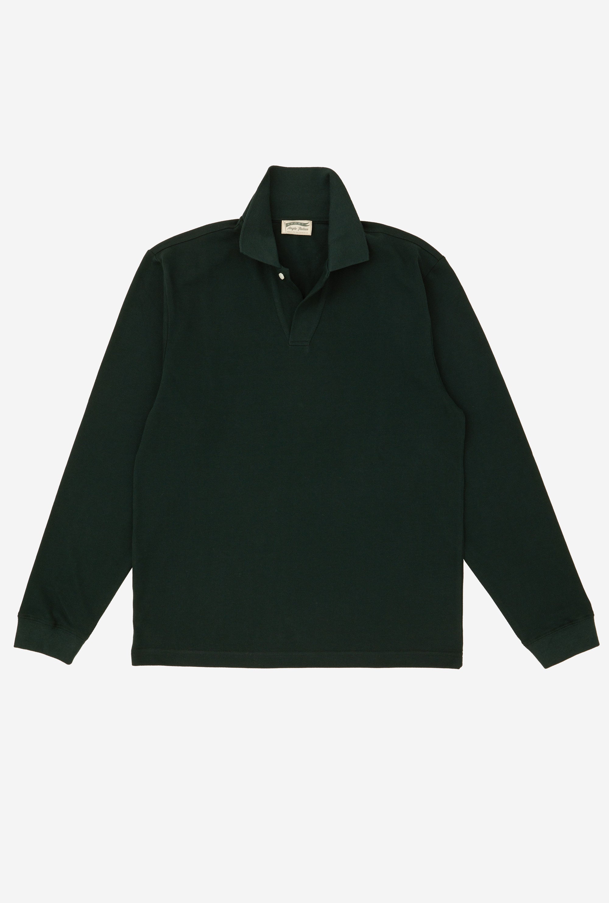 Sports Polo Long Sleeve Green