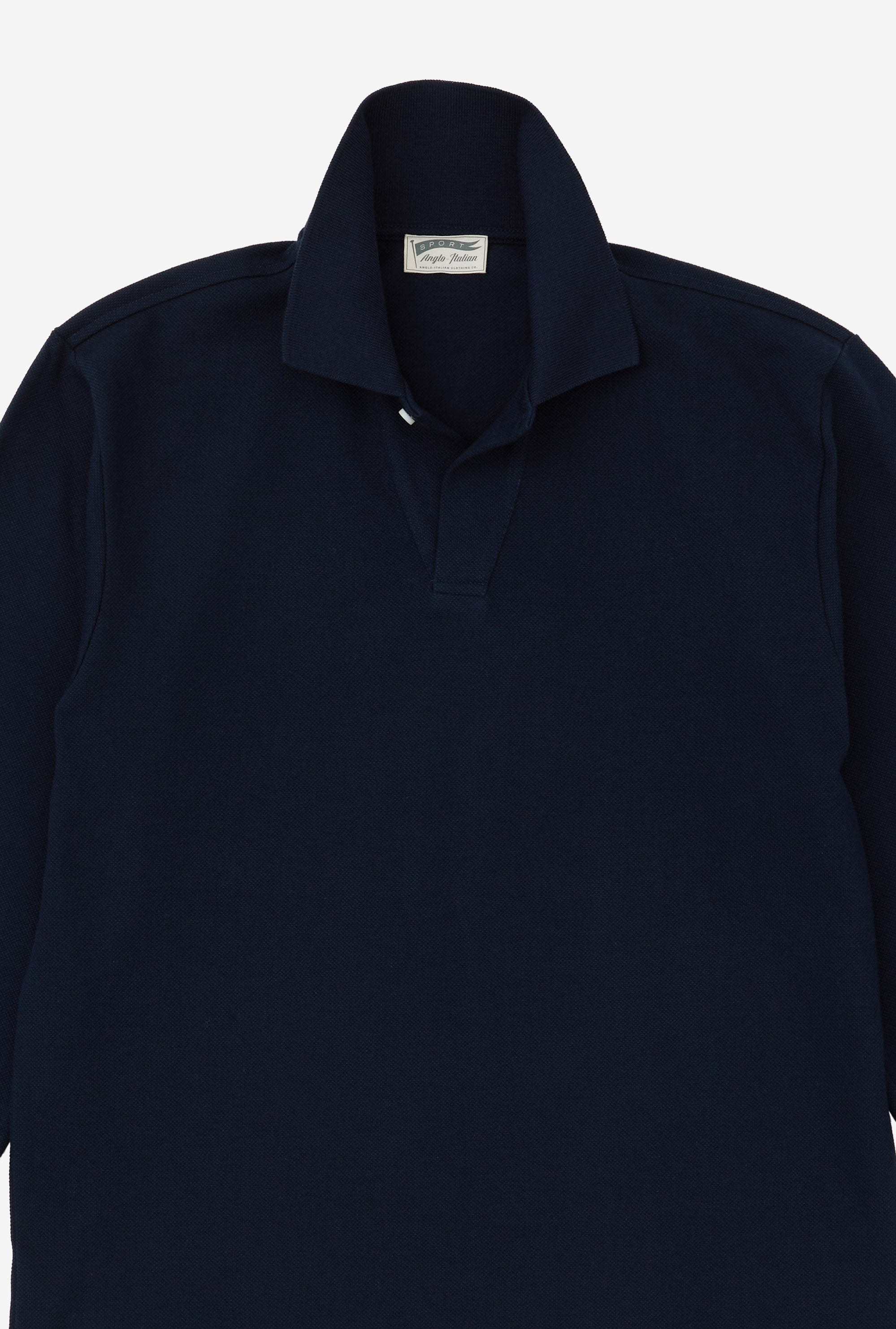 Sports Polo Long Sleeve Navy