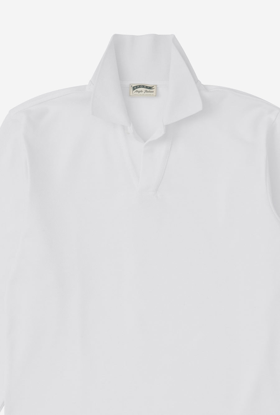 Sports Polo Long Sleeve White