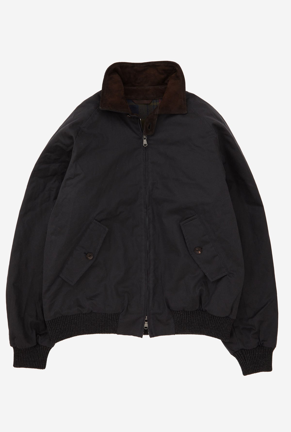 Bomber Jacket Waxed Cotton Charcoal