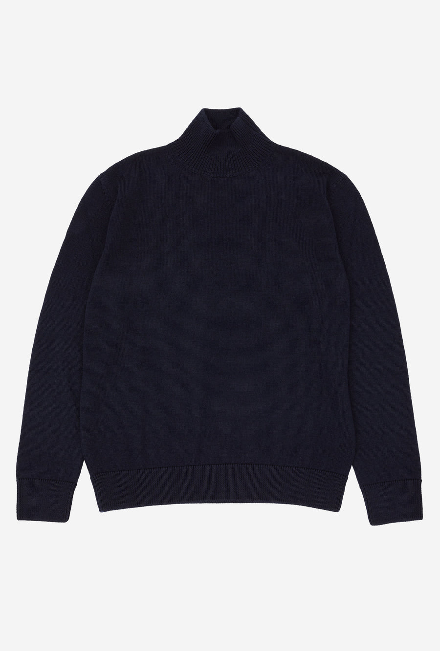Mockneck Lambswool Navy