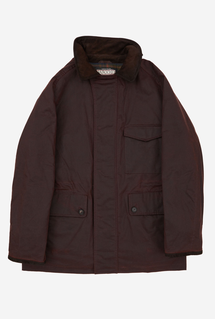 Country Coat Waxed Cotton Burgundy