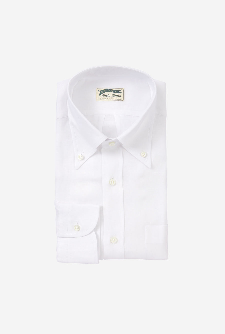 Button Down Linen Shirt White