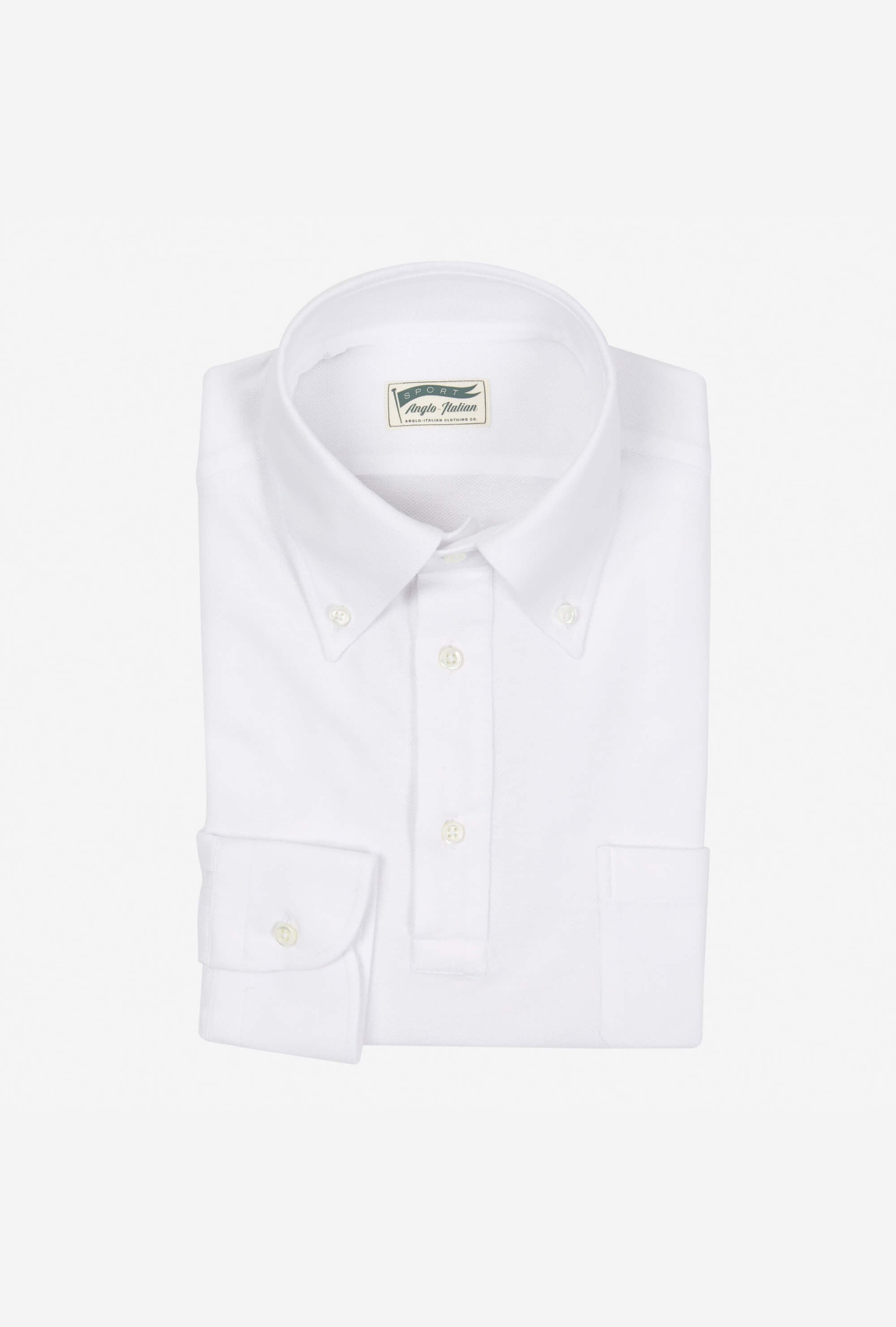 Polo Shirt Long Sleeve White