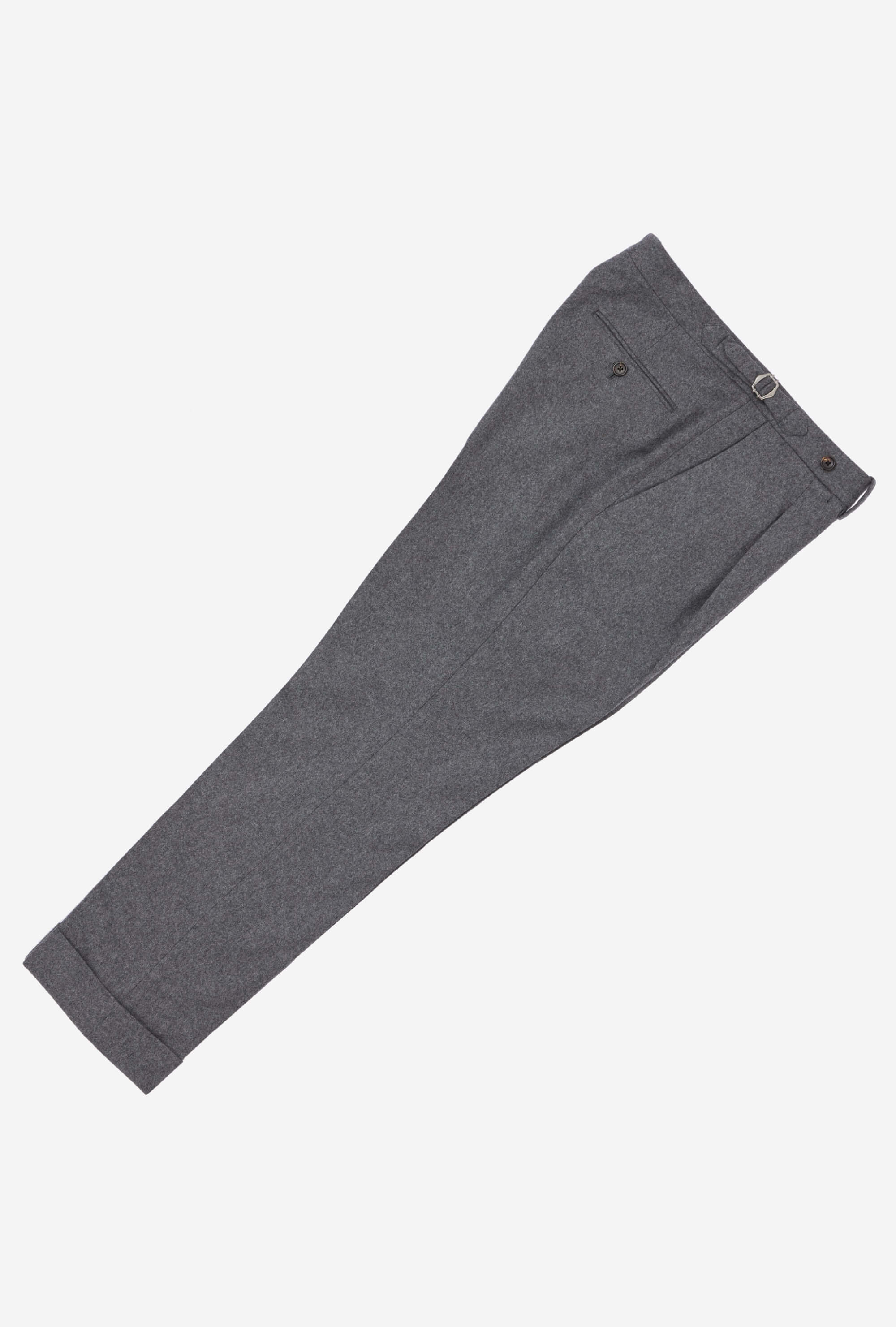 Tailored Trouser Mid-Grey Flannel
