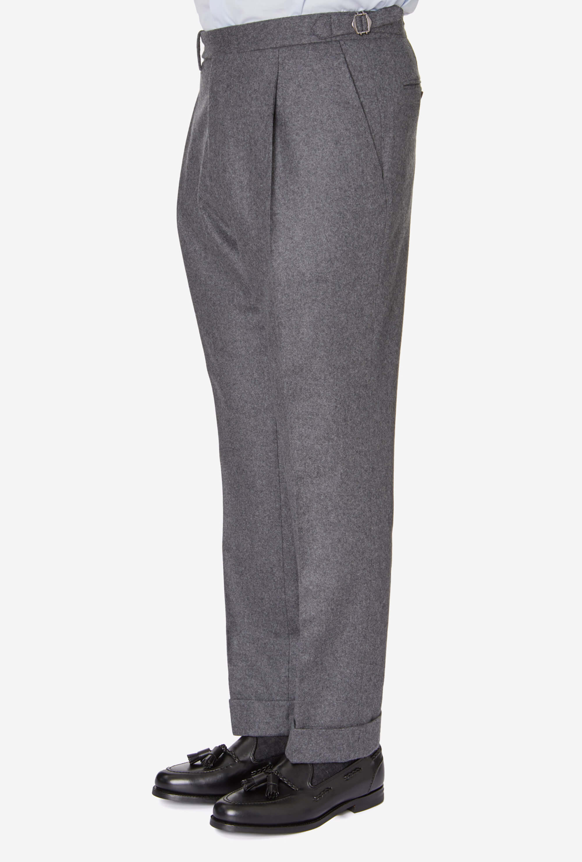 Tailored Trouser Mid-Grey Flannel