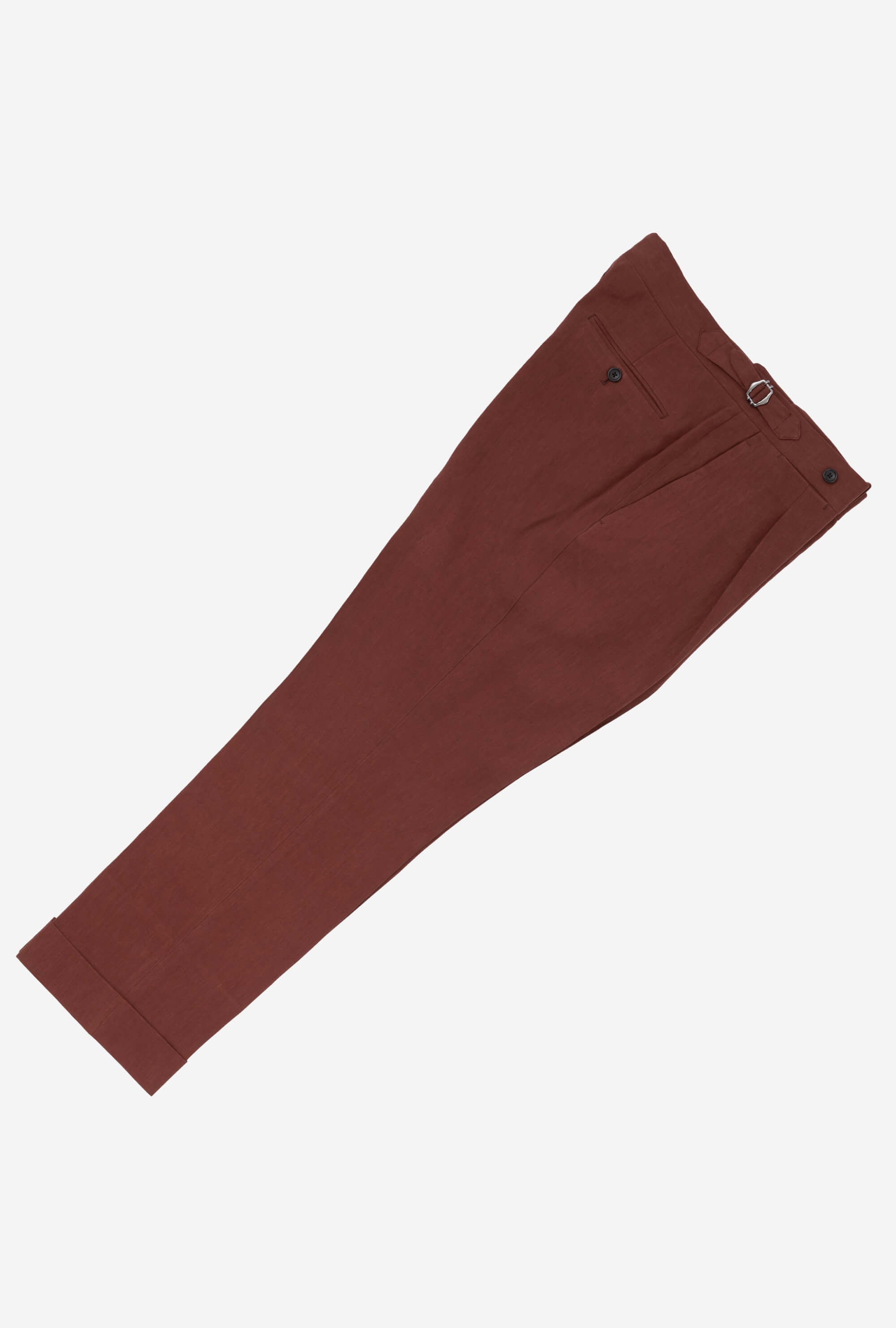 Tailored Trouser Twisted Linen Brick