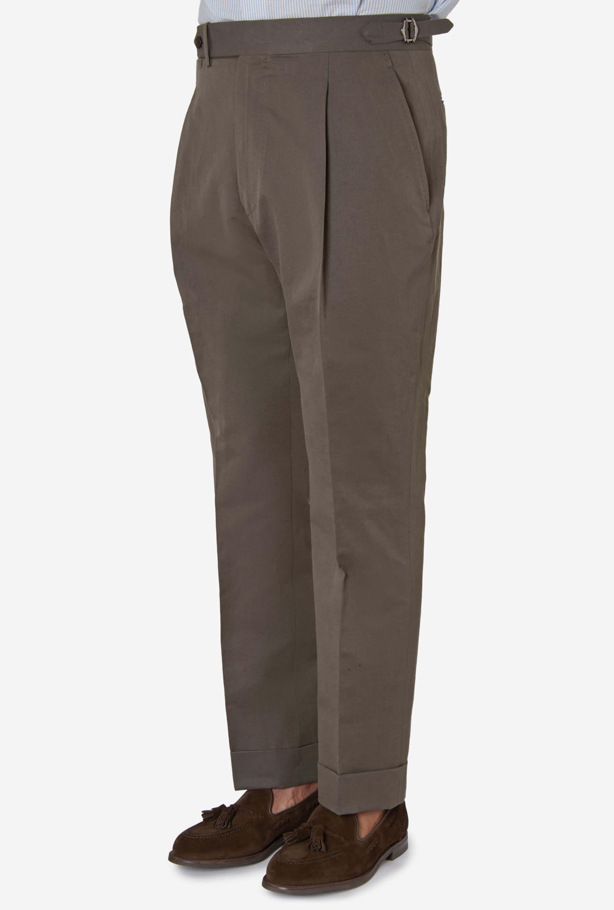 Tailored Trouser Cotton-Silk Brown