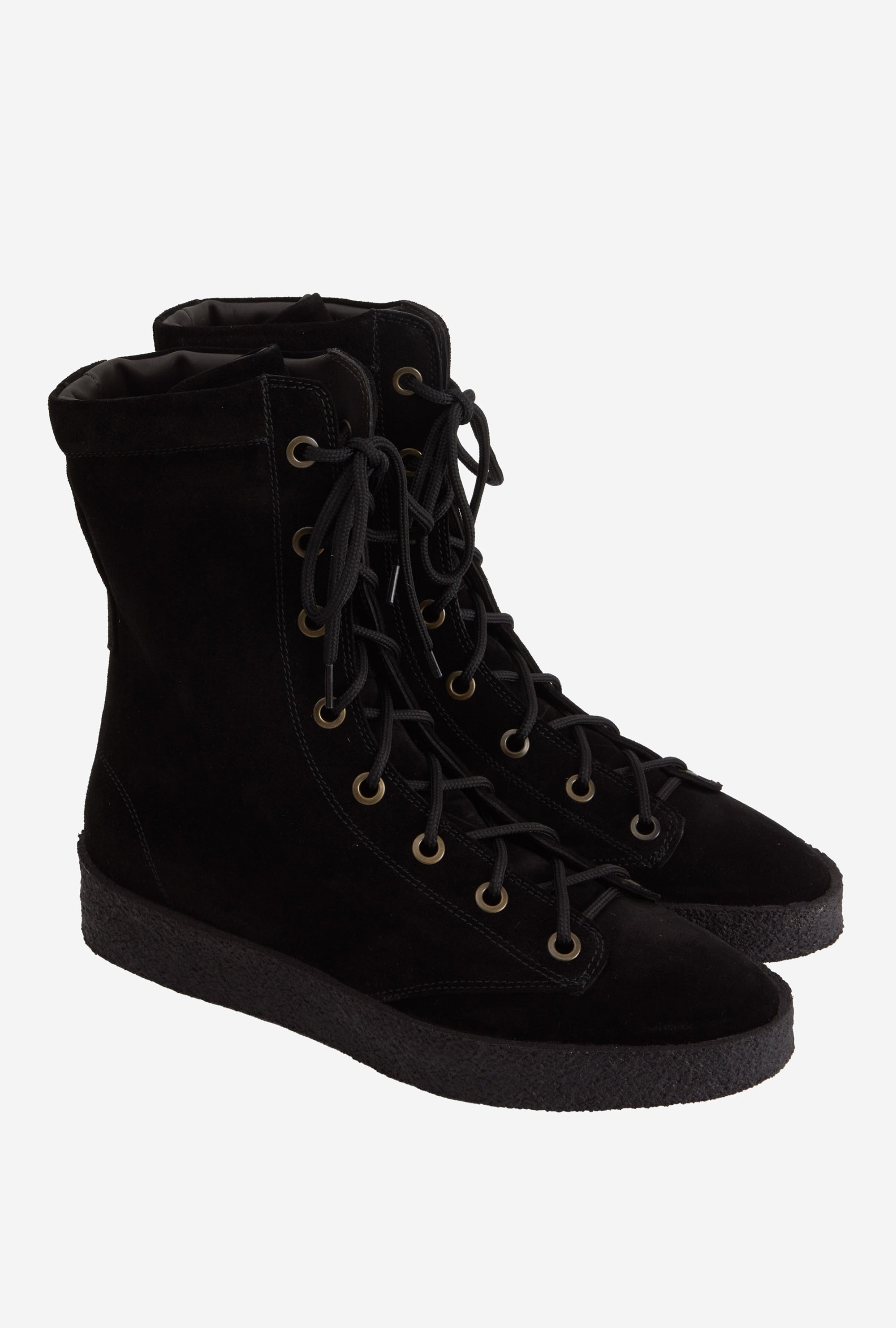 Mountain Boot Crepe Sole Black Suede