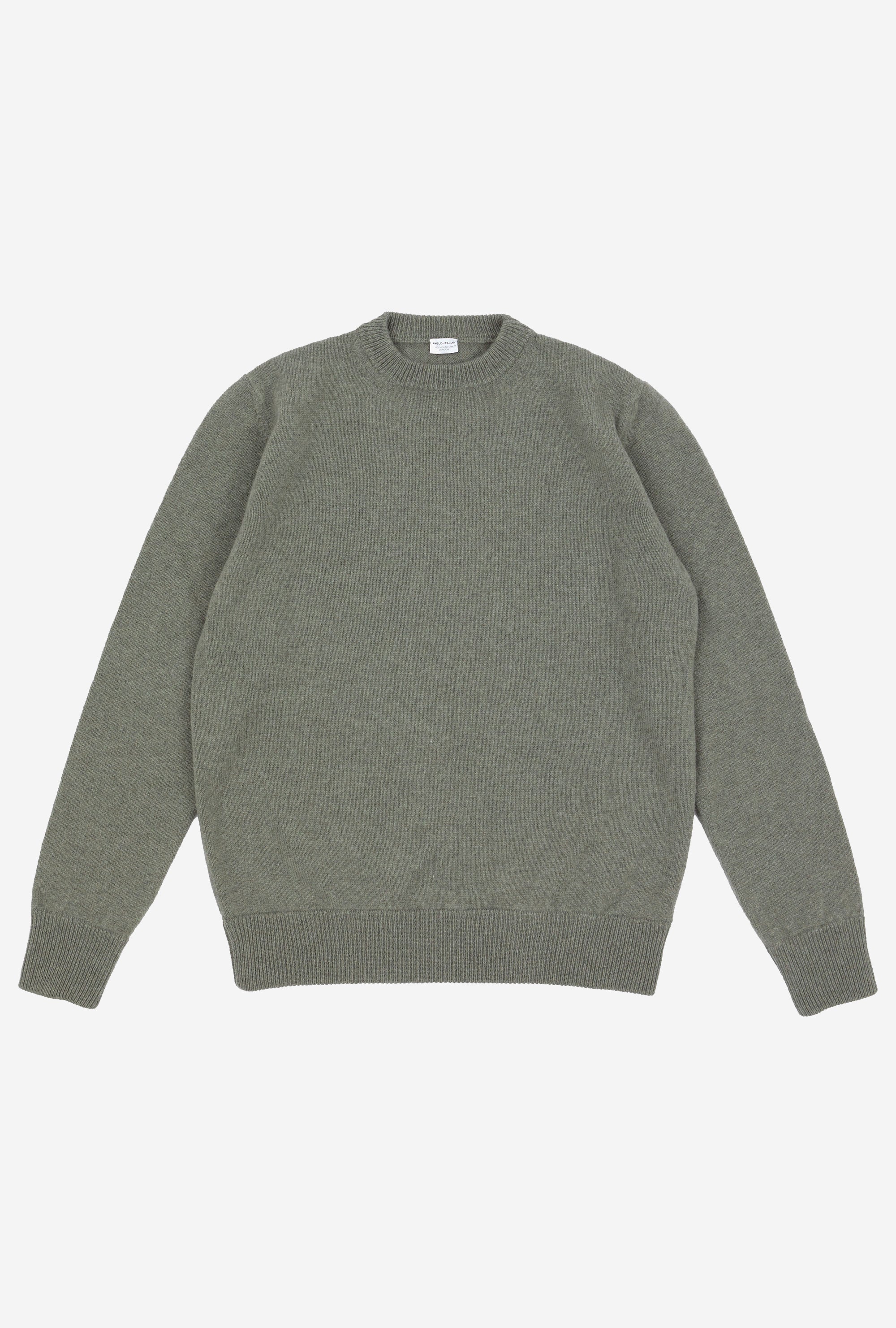 Crewneck Lambswool Shetland Blend Sage