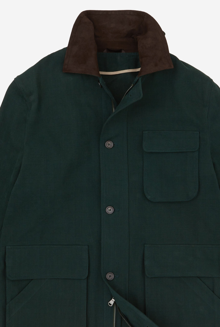 Barn Jacket Unlined Cotton Canvas Cypress Green