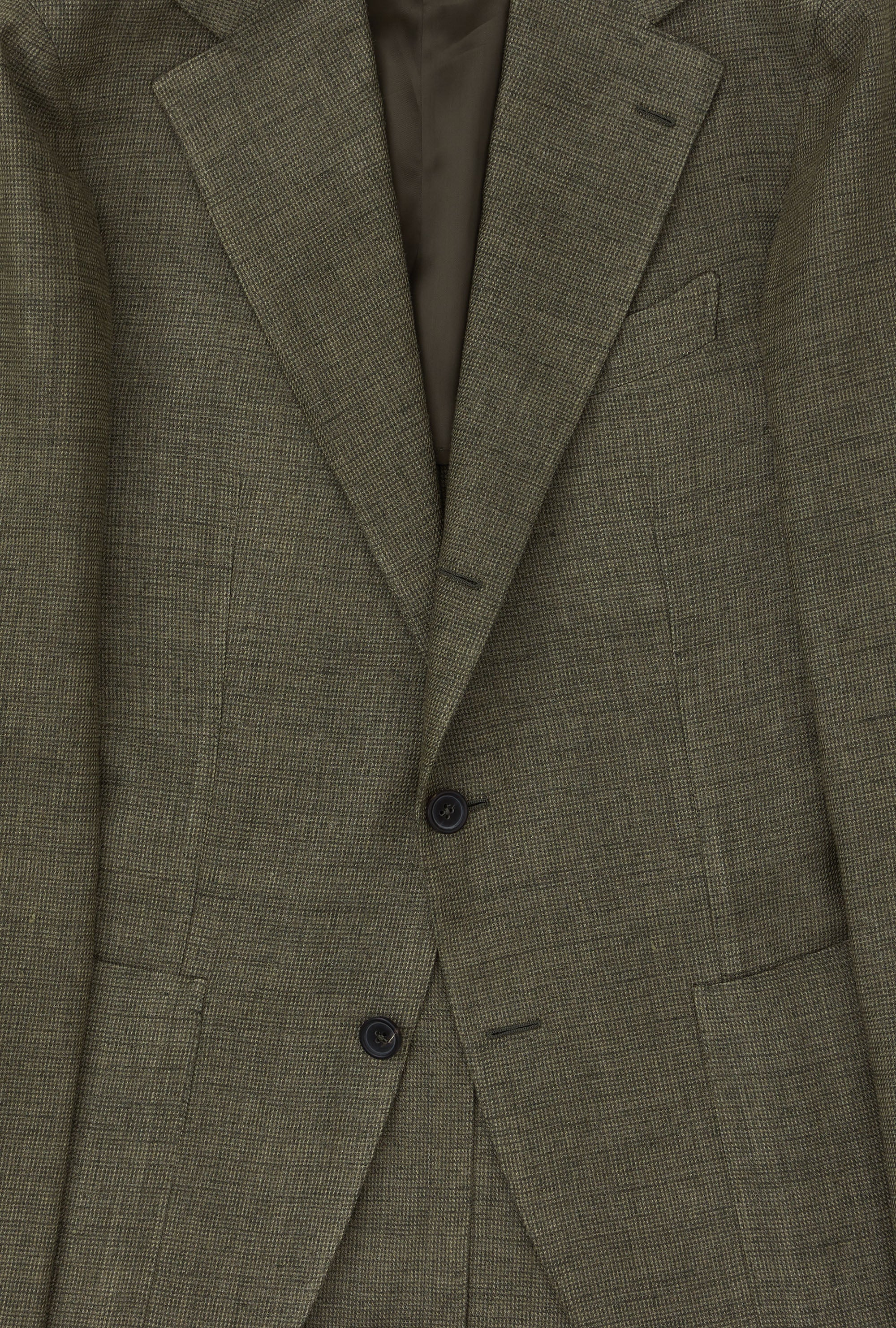 Sport Jacket Silk-Linen Sage Tickweave