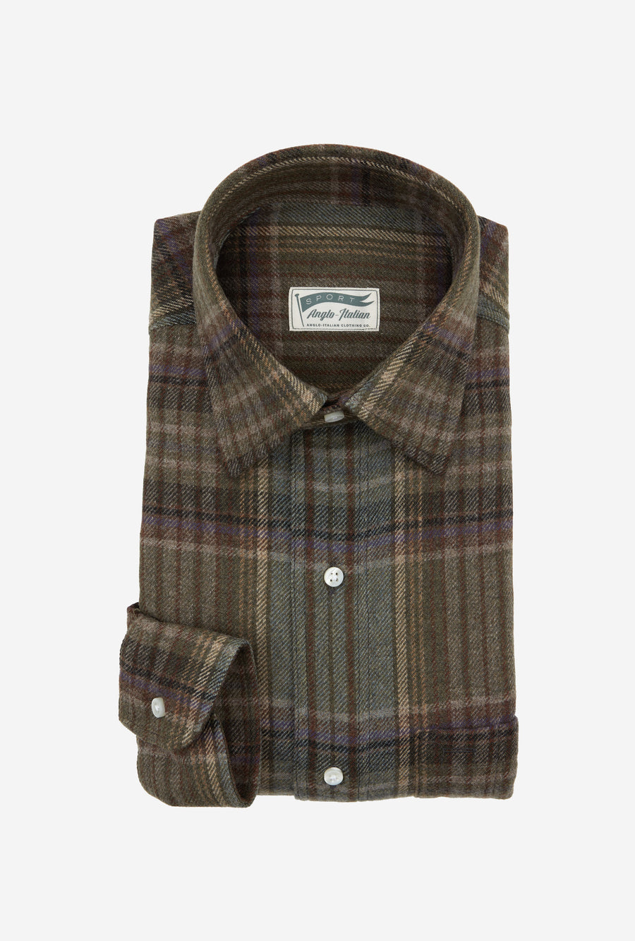 Mechanics Shirt Wool Olive Wheat Rust Check