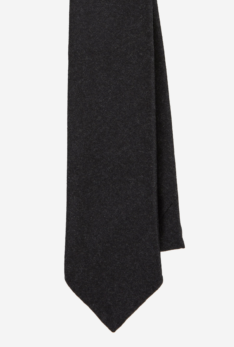Tie Wool-Cashmere Charcoal