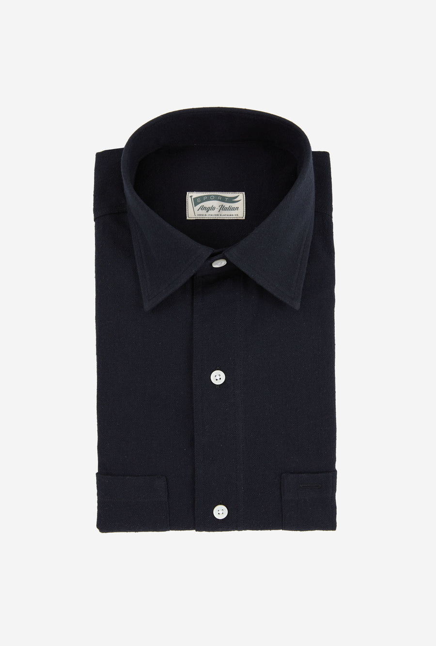 Mechanics Shirt Cotton Silk Navy