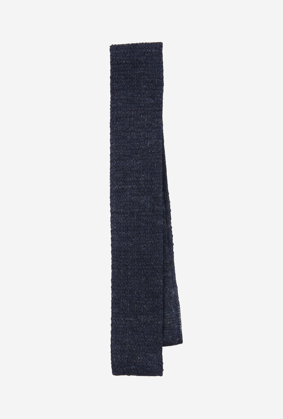 Knit Tie Linen Navy