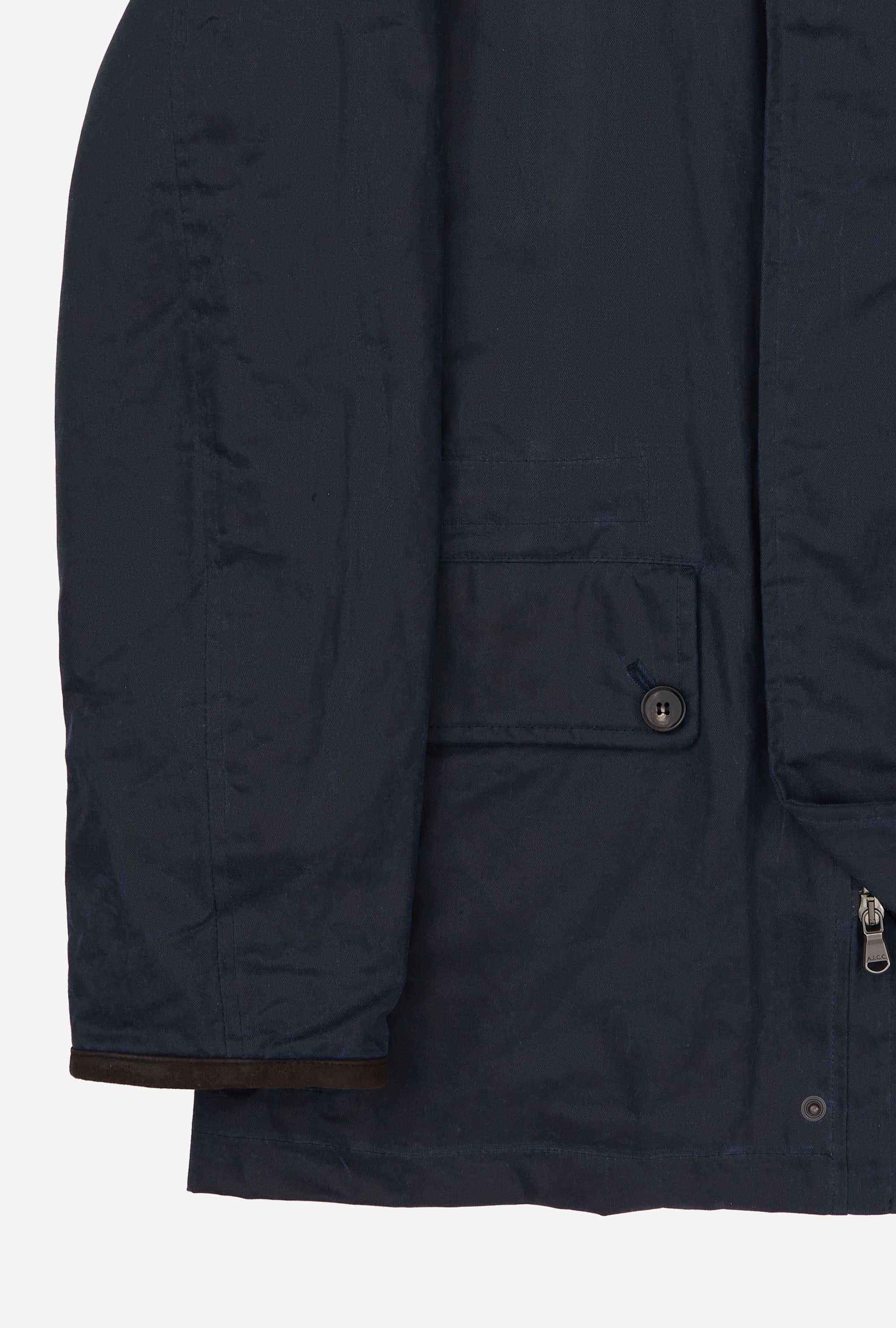 Country Coat Waxed Cotton Navy