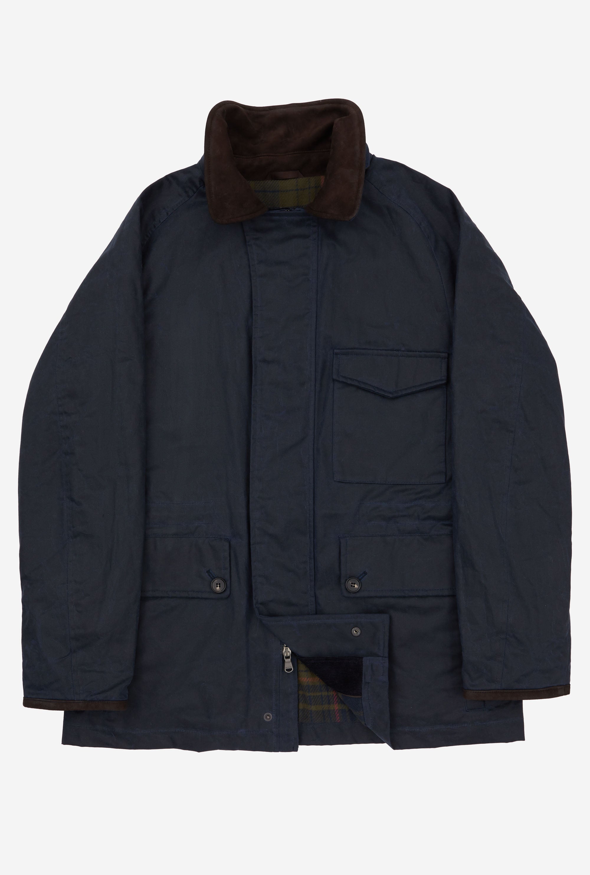 Country Coat Waxed Cotton Navy