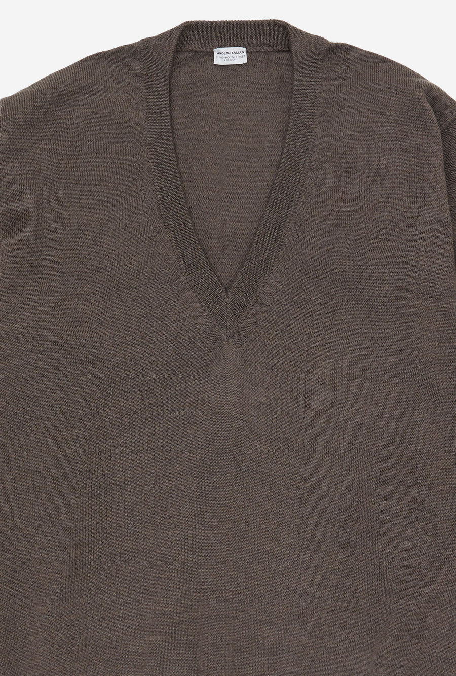 V-Neck Merino Wool Taupe