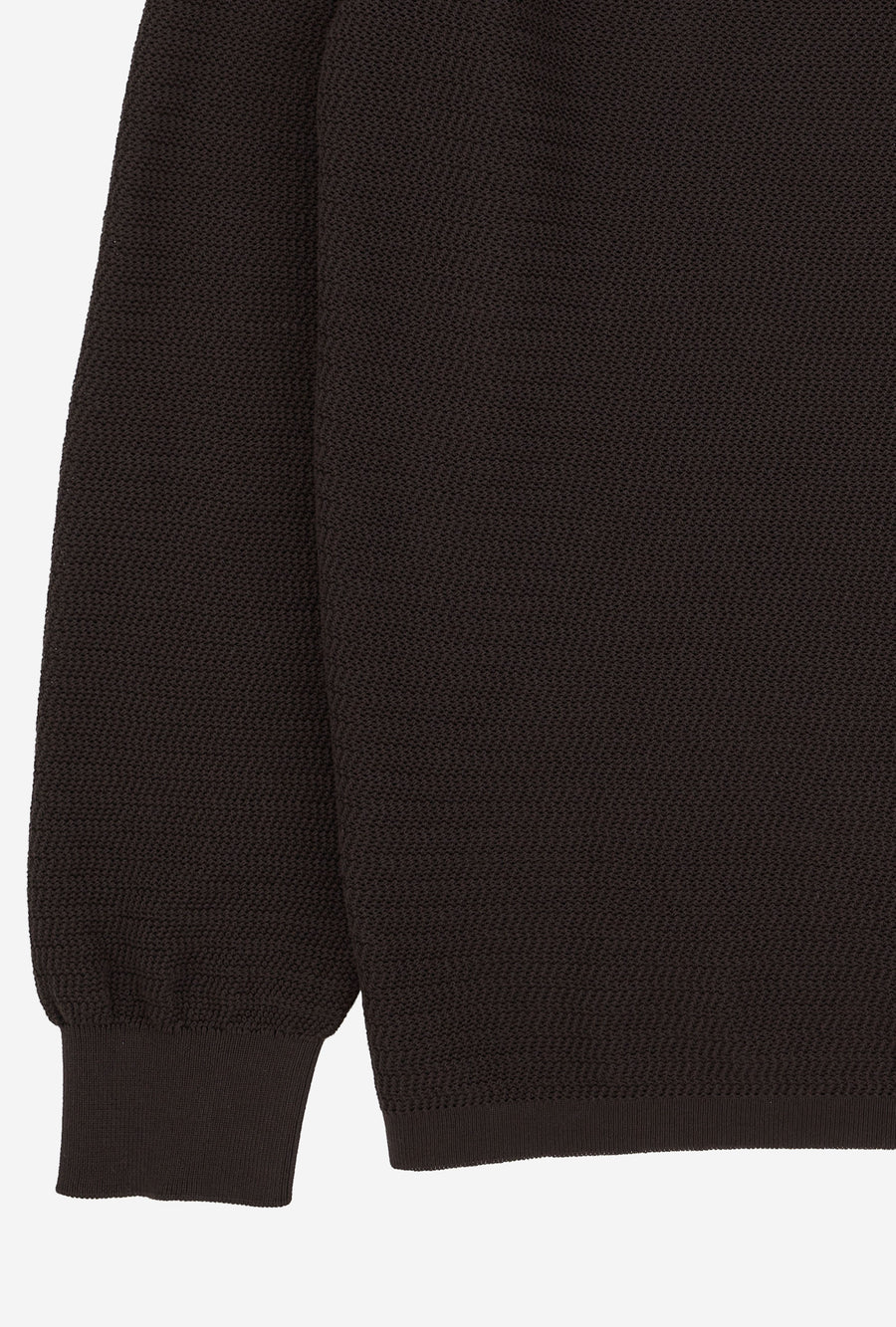 Zig Zag Polo Cotton Brown