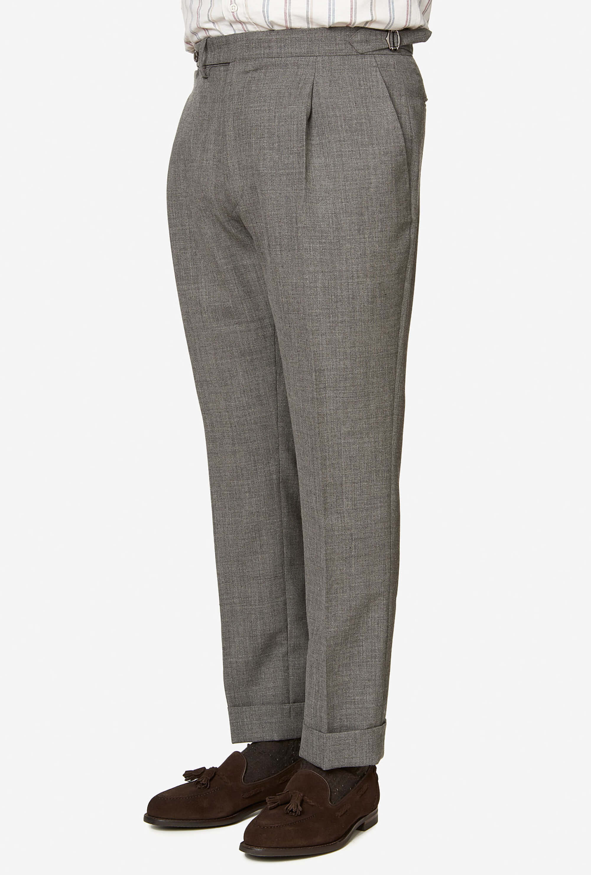 Tailored Trouser High-Twist Wool Mid Grey