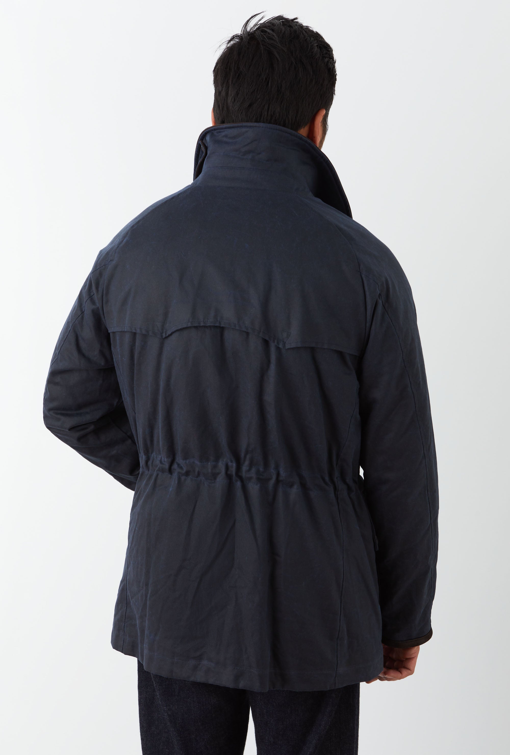 Country Coat Waxed Cotton Navy