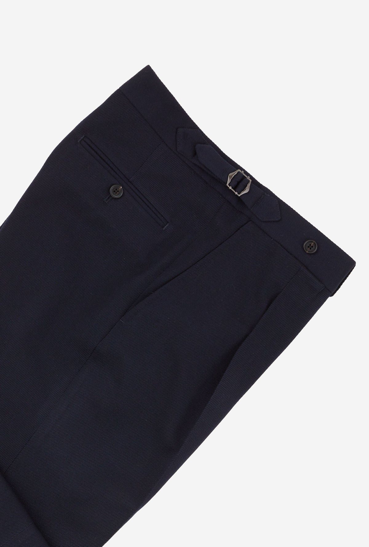 Suit Double Breasted Navy Wool Cavalry Twill