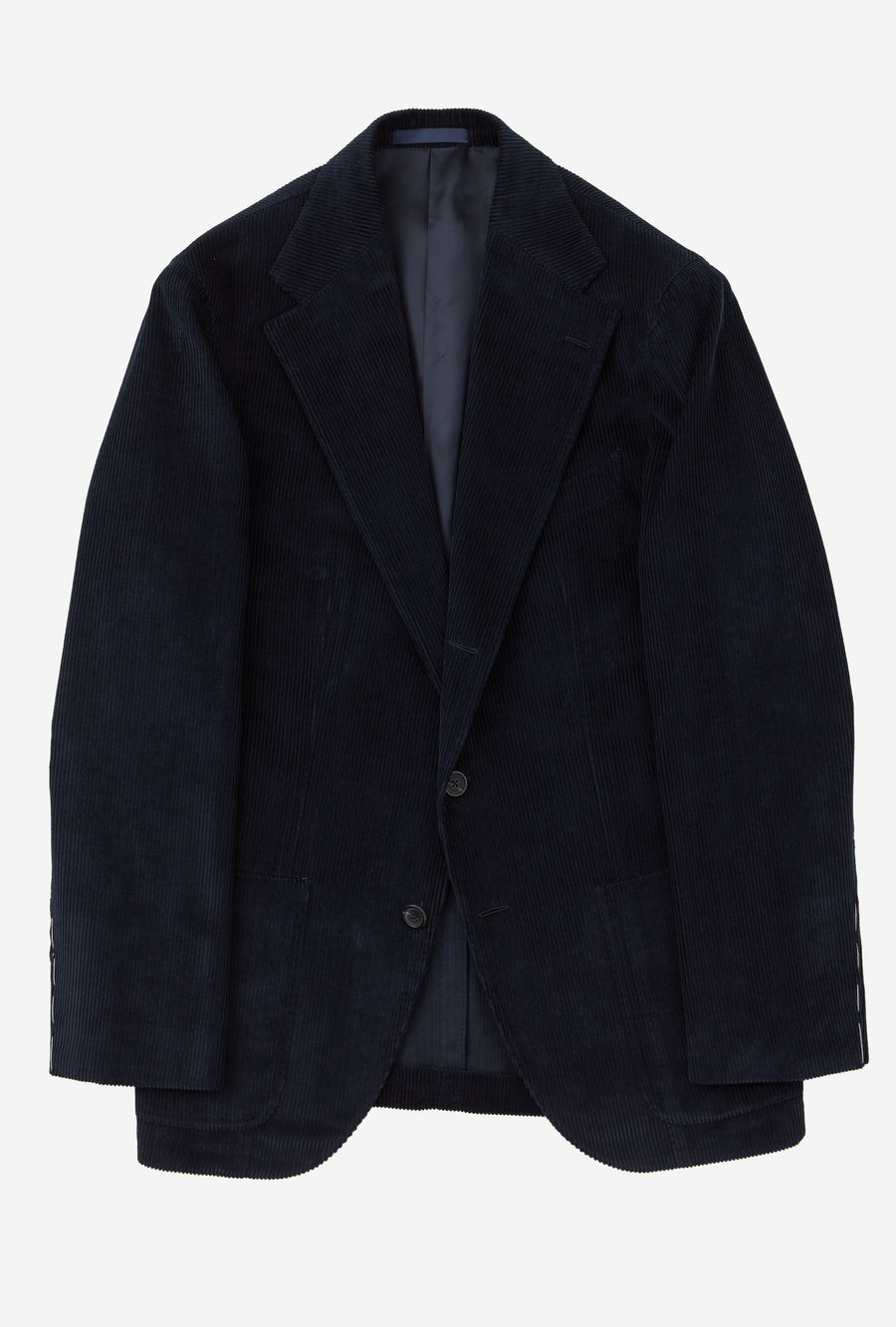 Suit Single Breasted Navy Corduroy