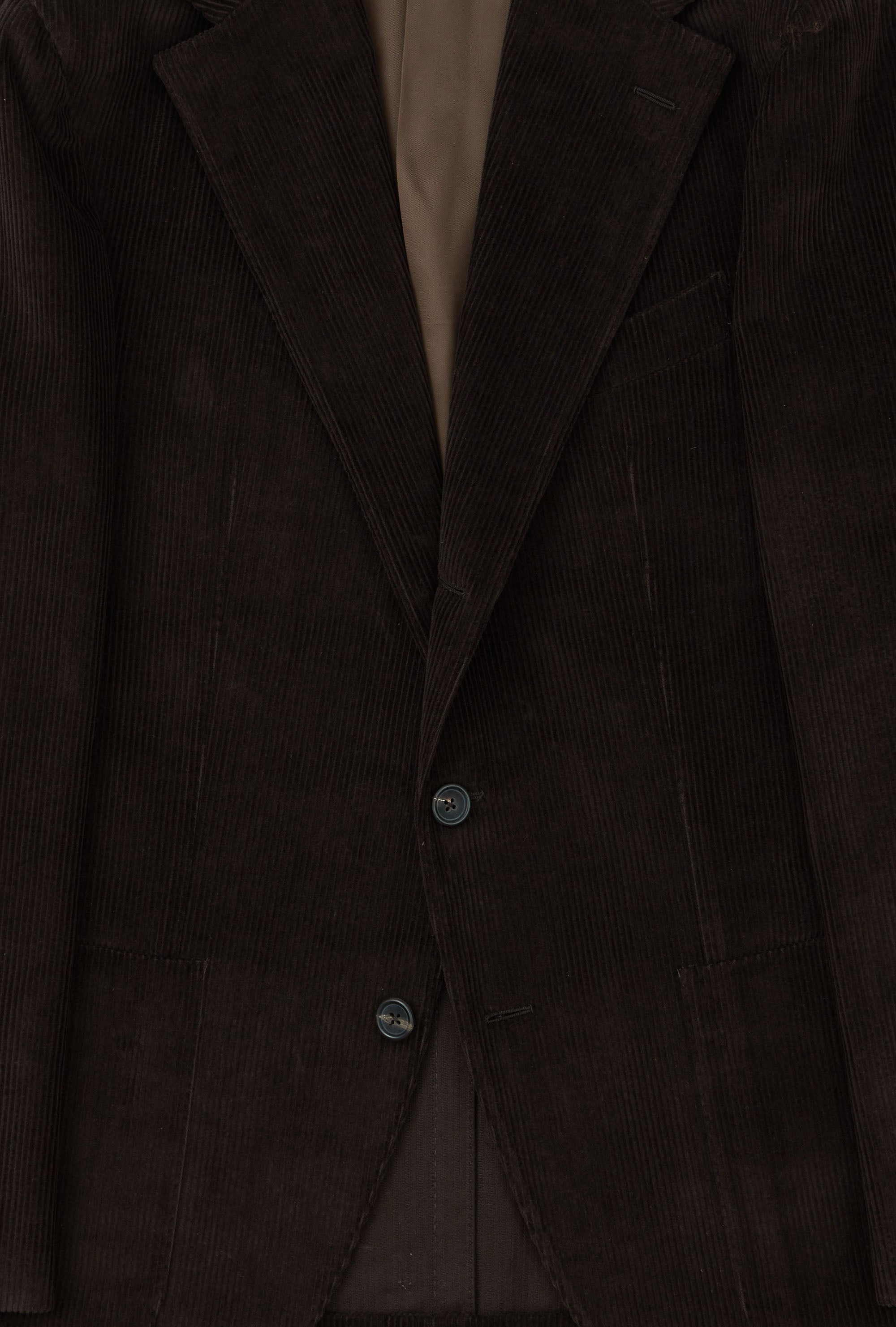 Suit Single Breasted Brown Corduroy