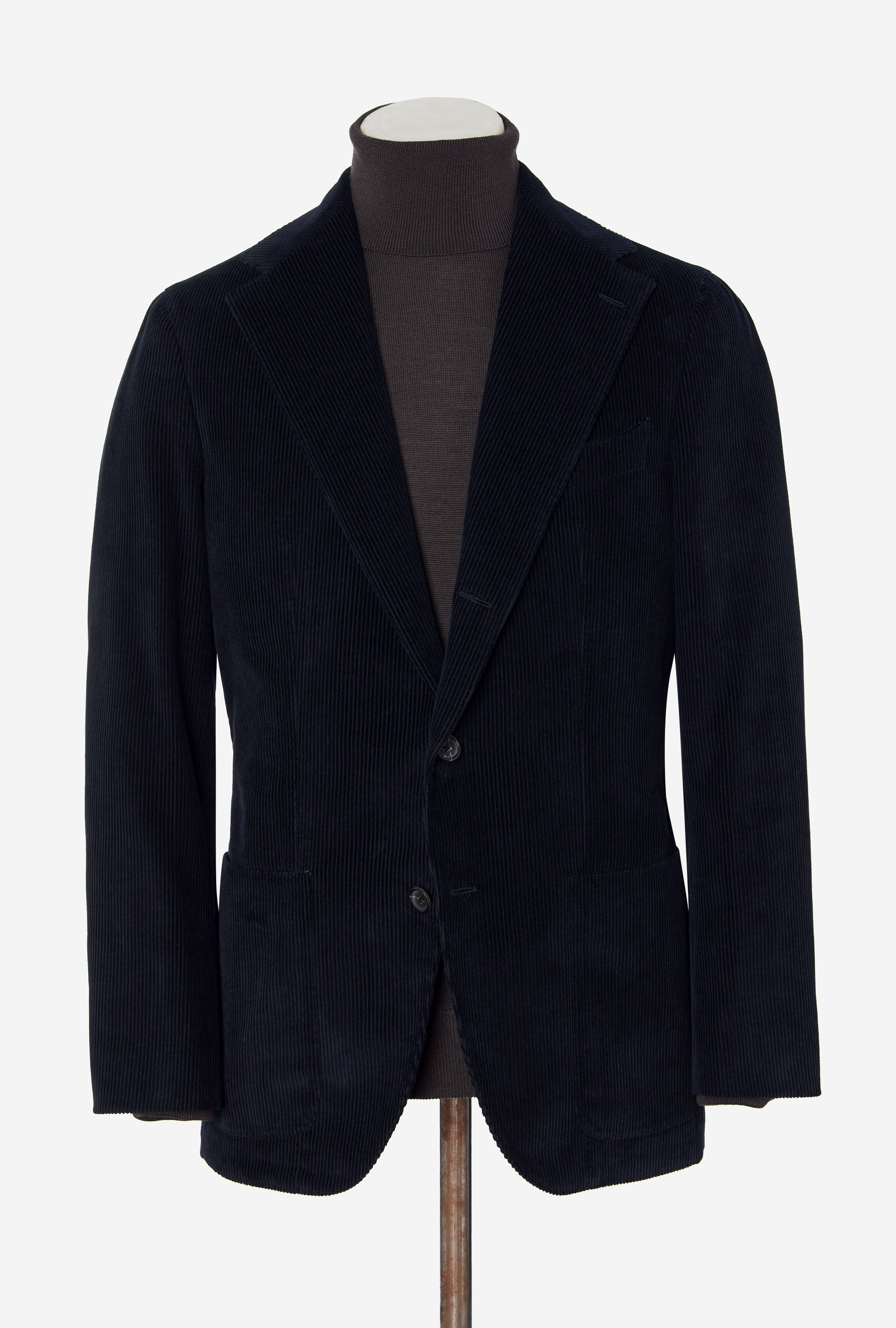 Suit Single Breasted Navy Corduroy
