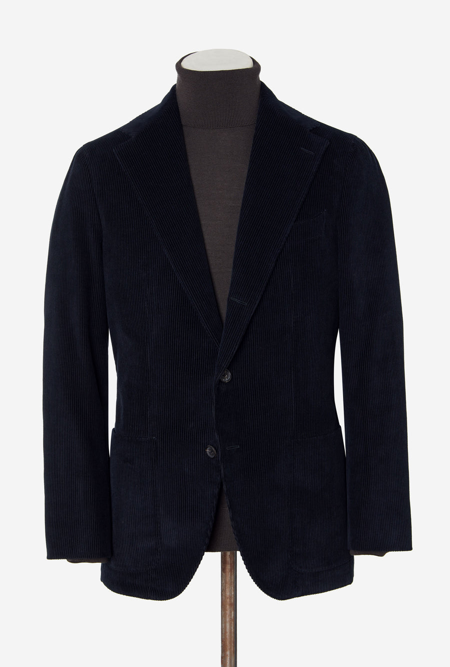 Suit Single Breasted Navy Corduroy