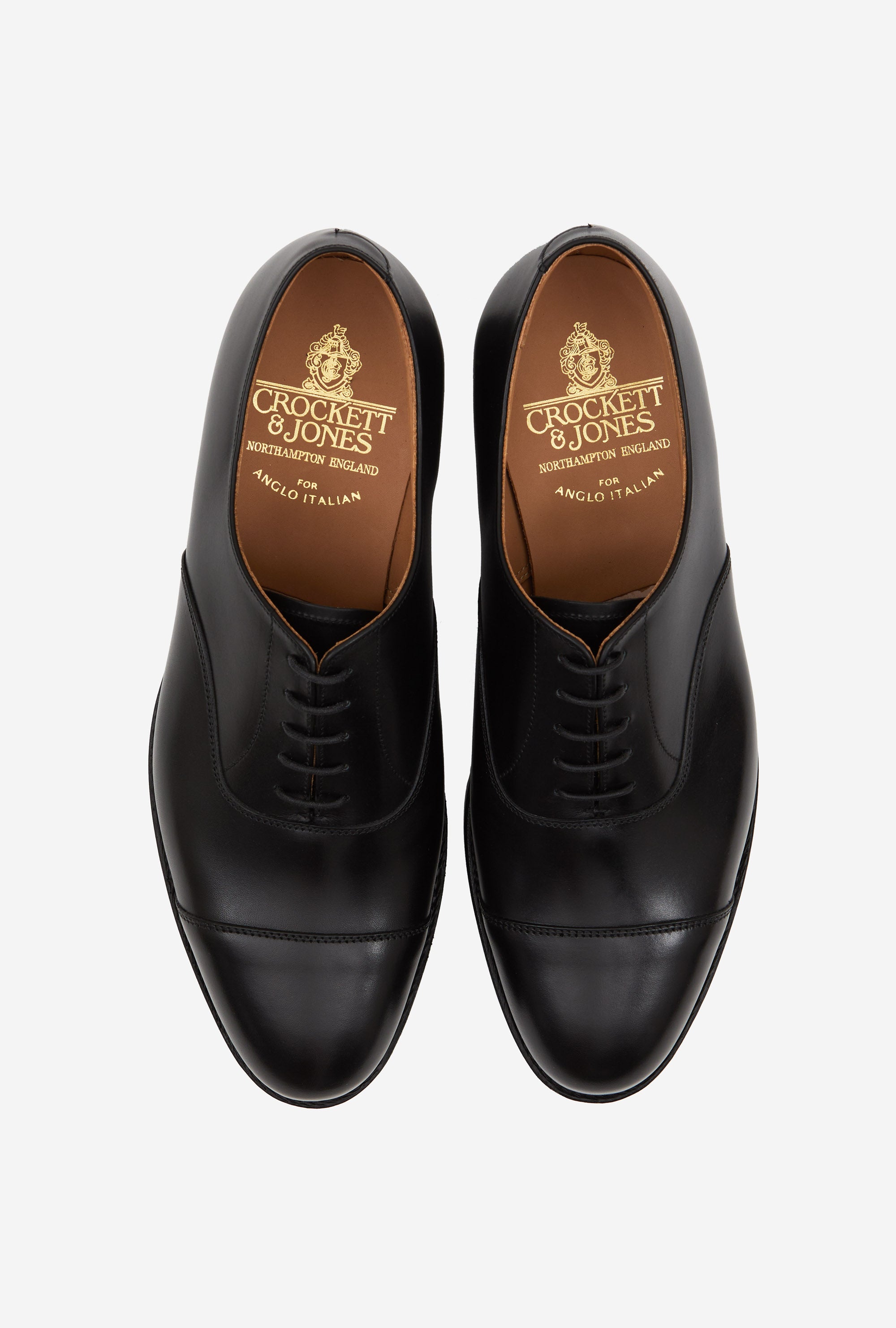 Crockett & Jones Sigdon Oxford Black Calf City Sole