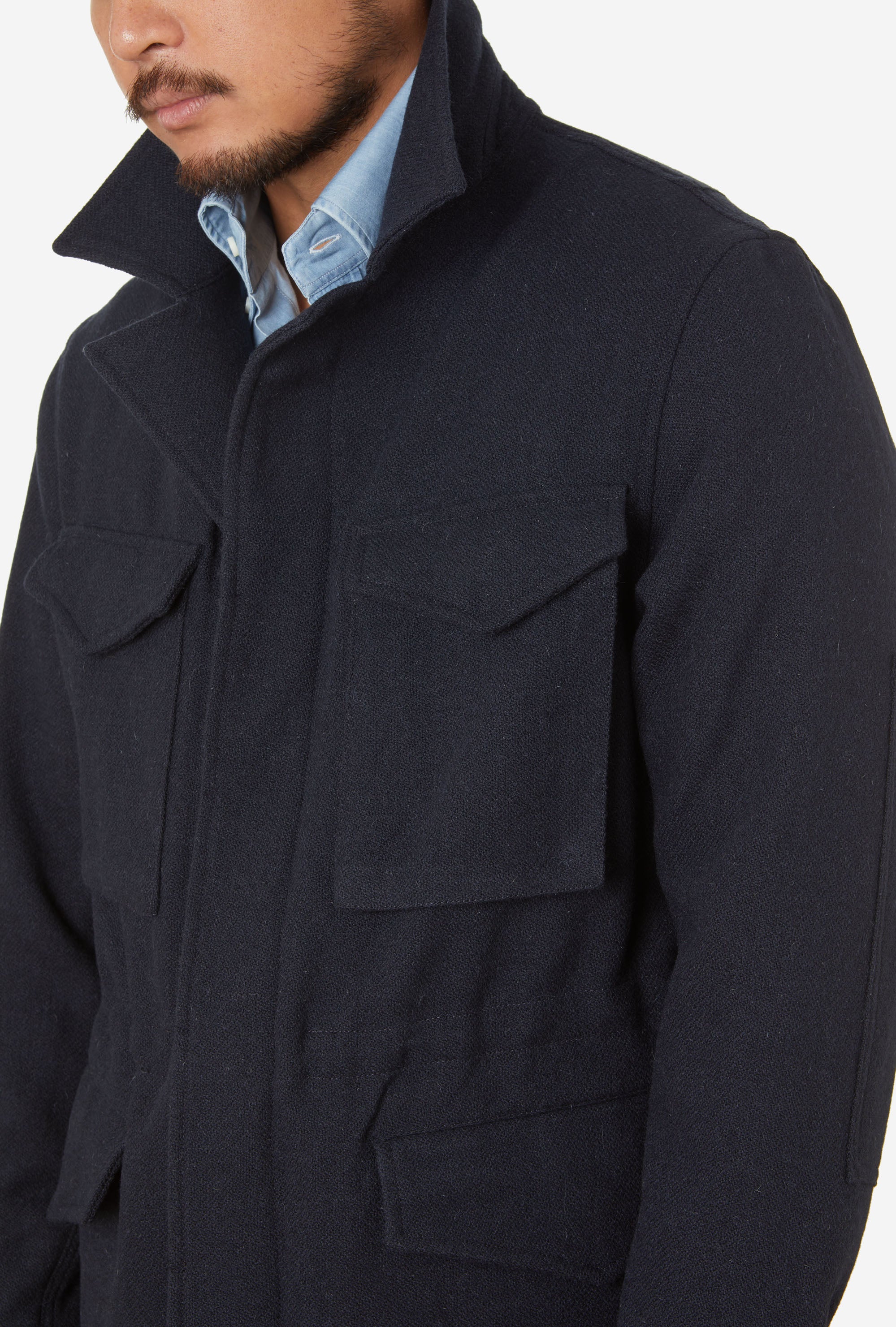 Field Jacket Tweed Navy