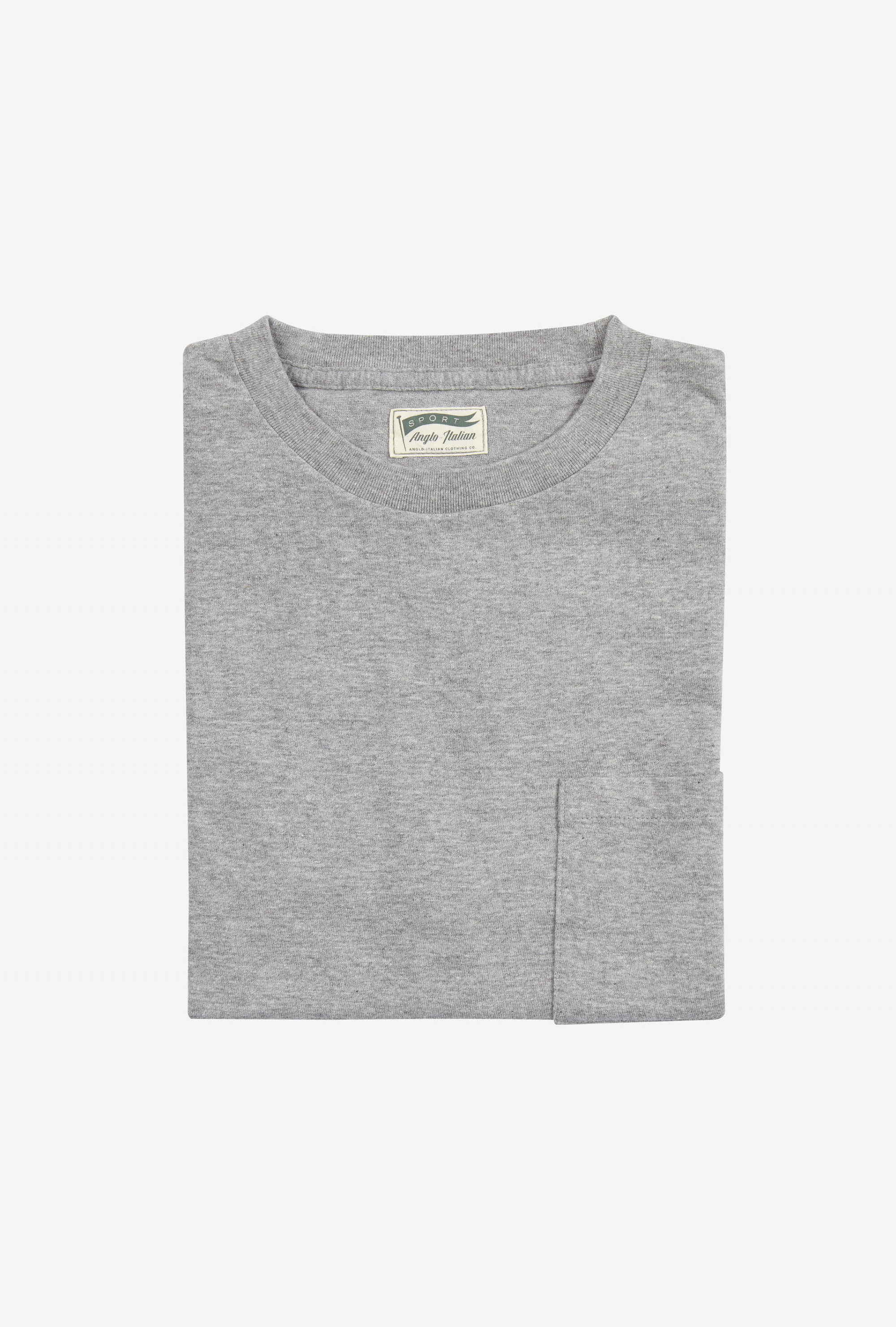 Cotton Pocket T-Shirt Grey