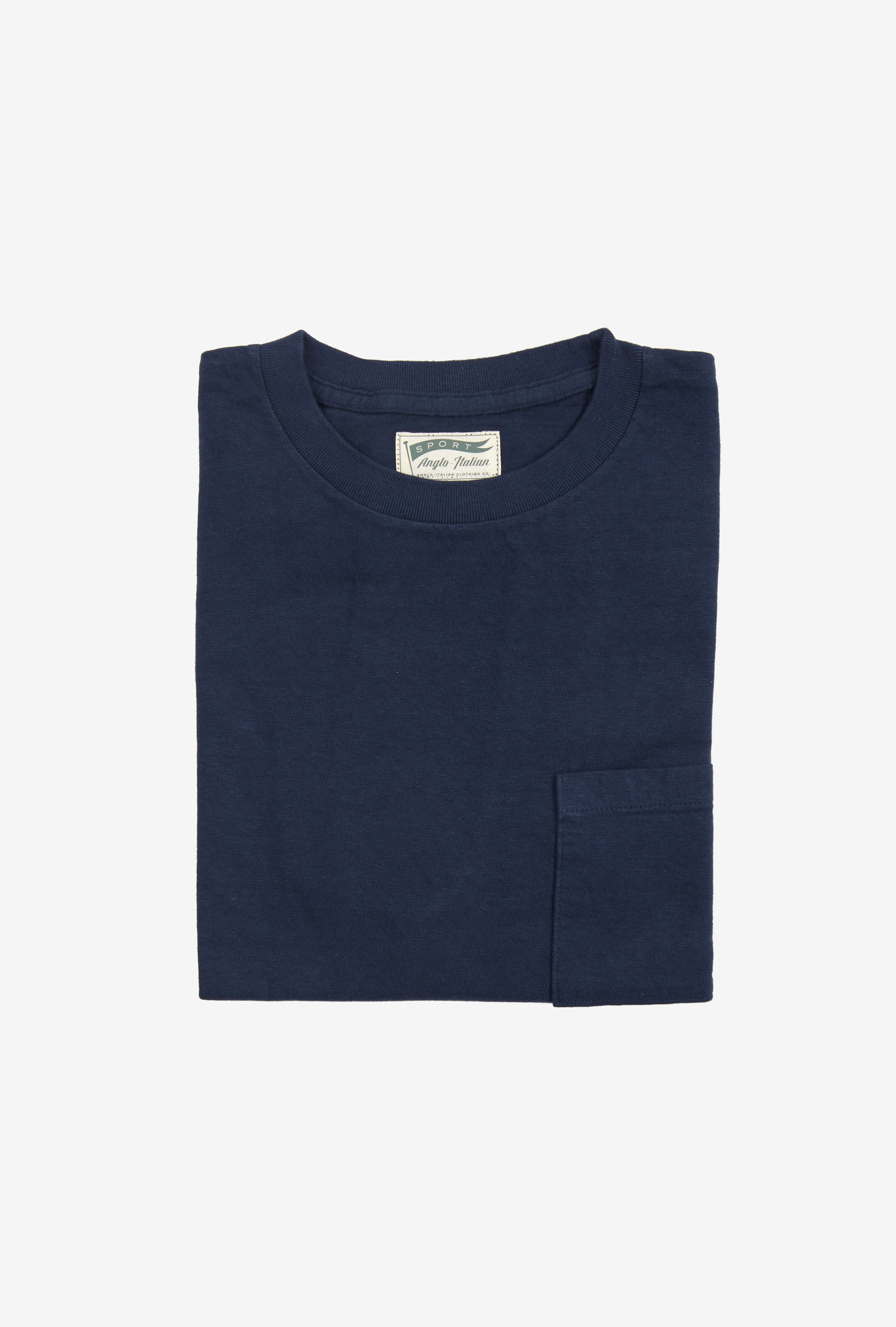 Cotton Pocket T-Shirt Navy
