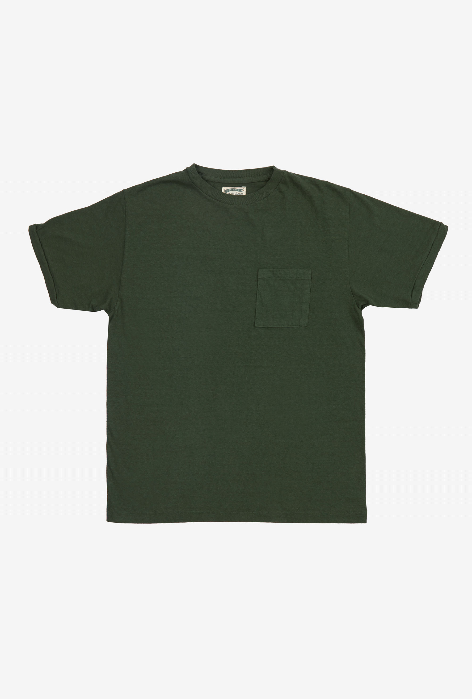 Cotton Pocket T-Shirt Green