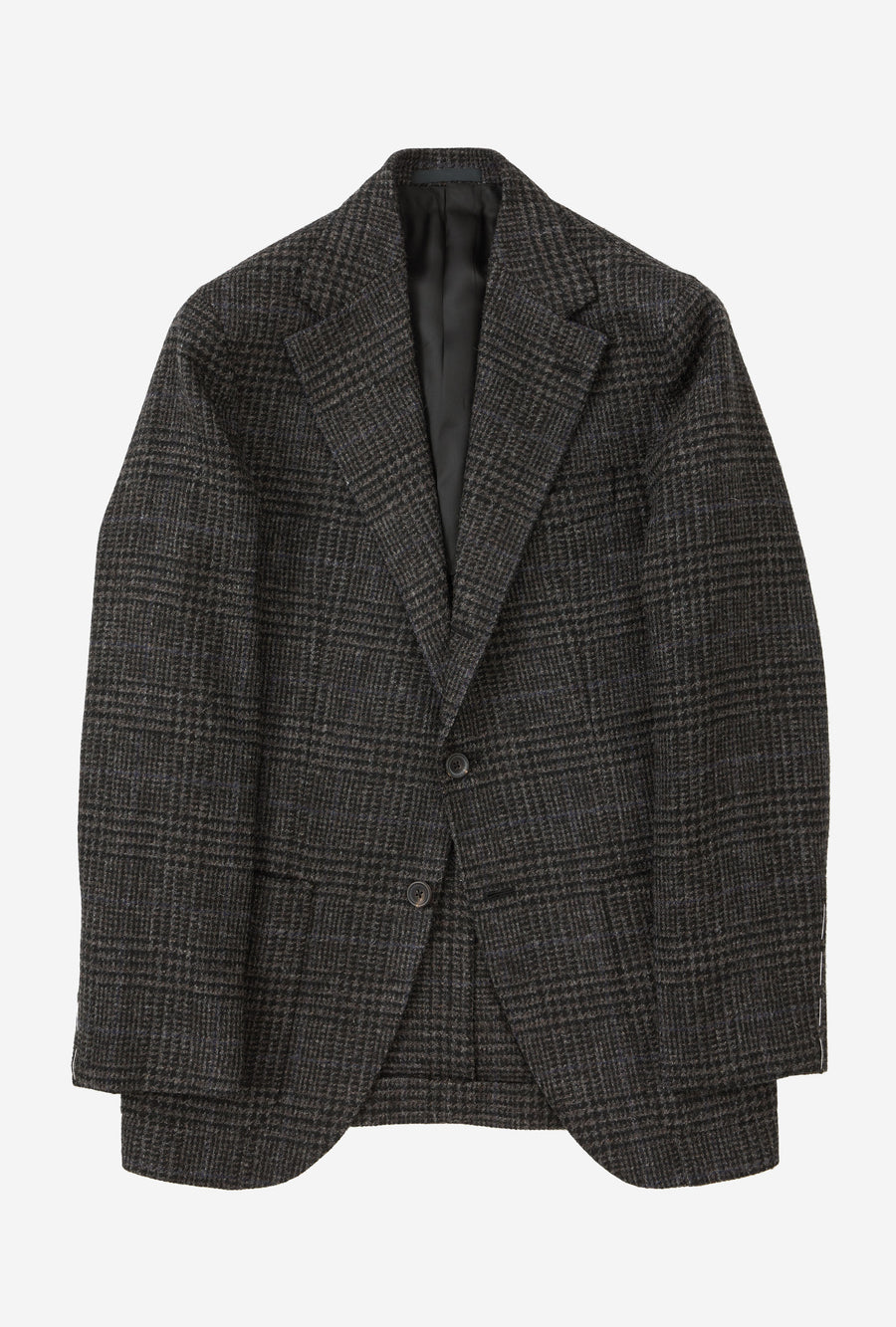 Sport Jacket Wool Dark Brown Glen Plaid
