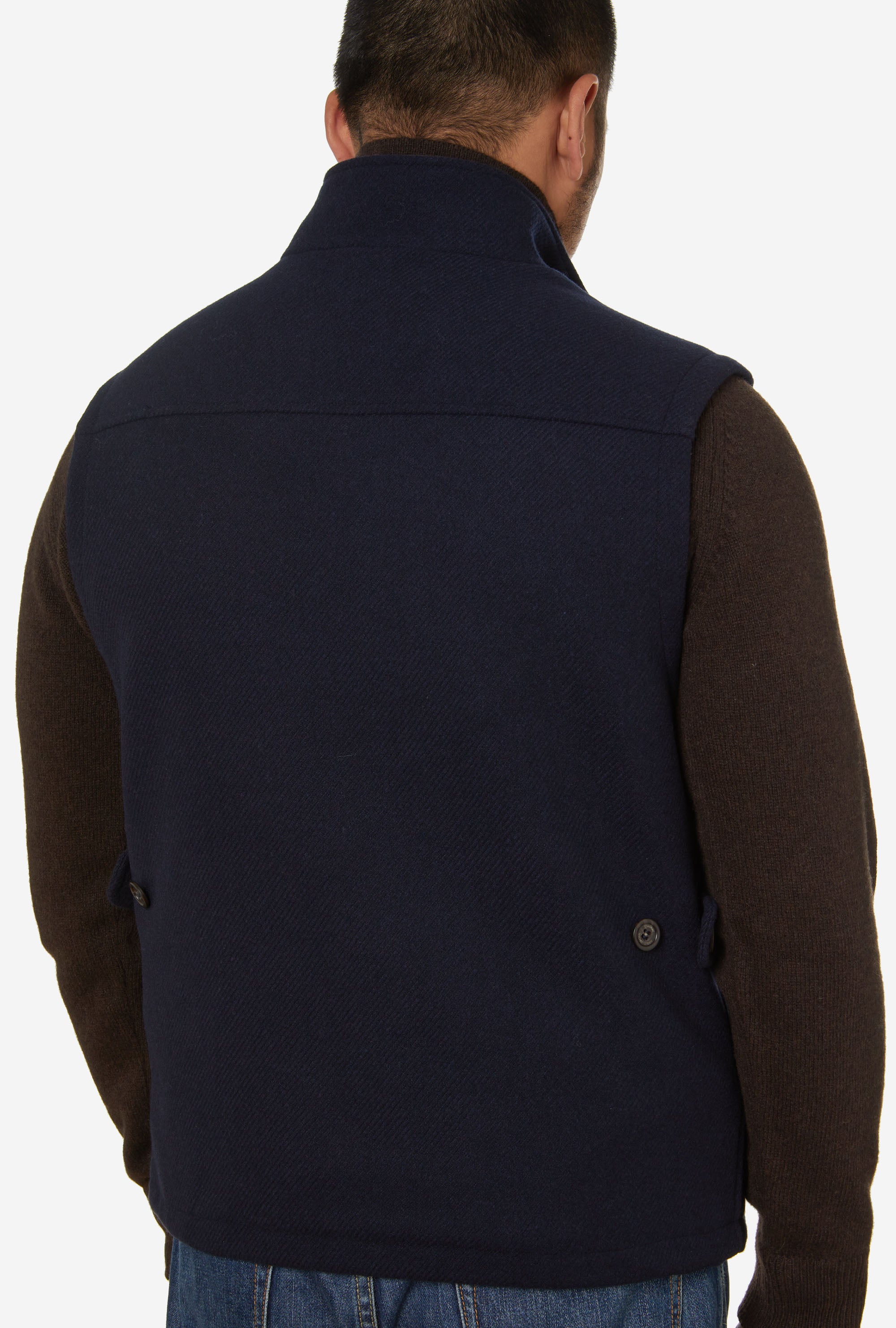 Gilet Wool-Cashmere Navy