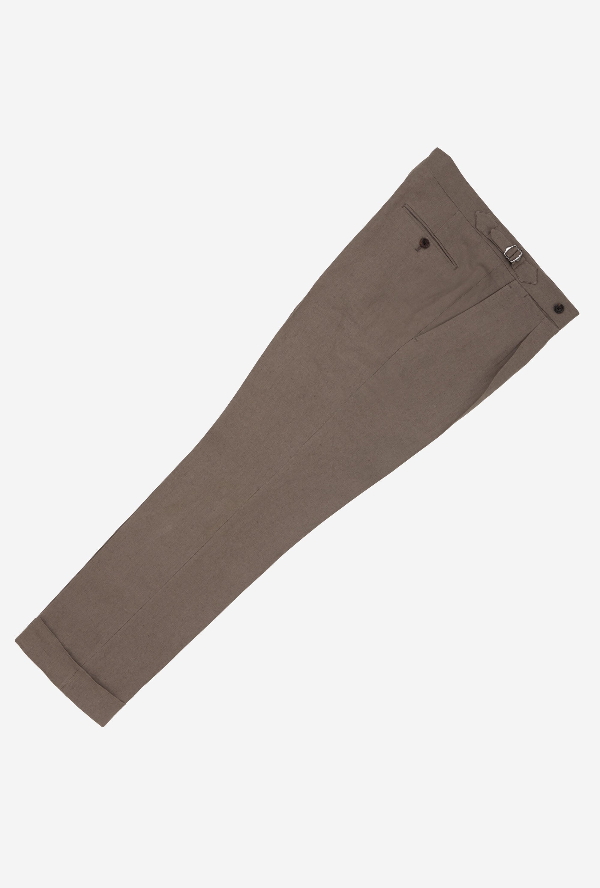 Tailored Trouser Washed Linen Taupe