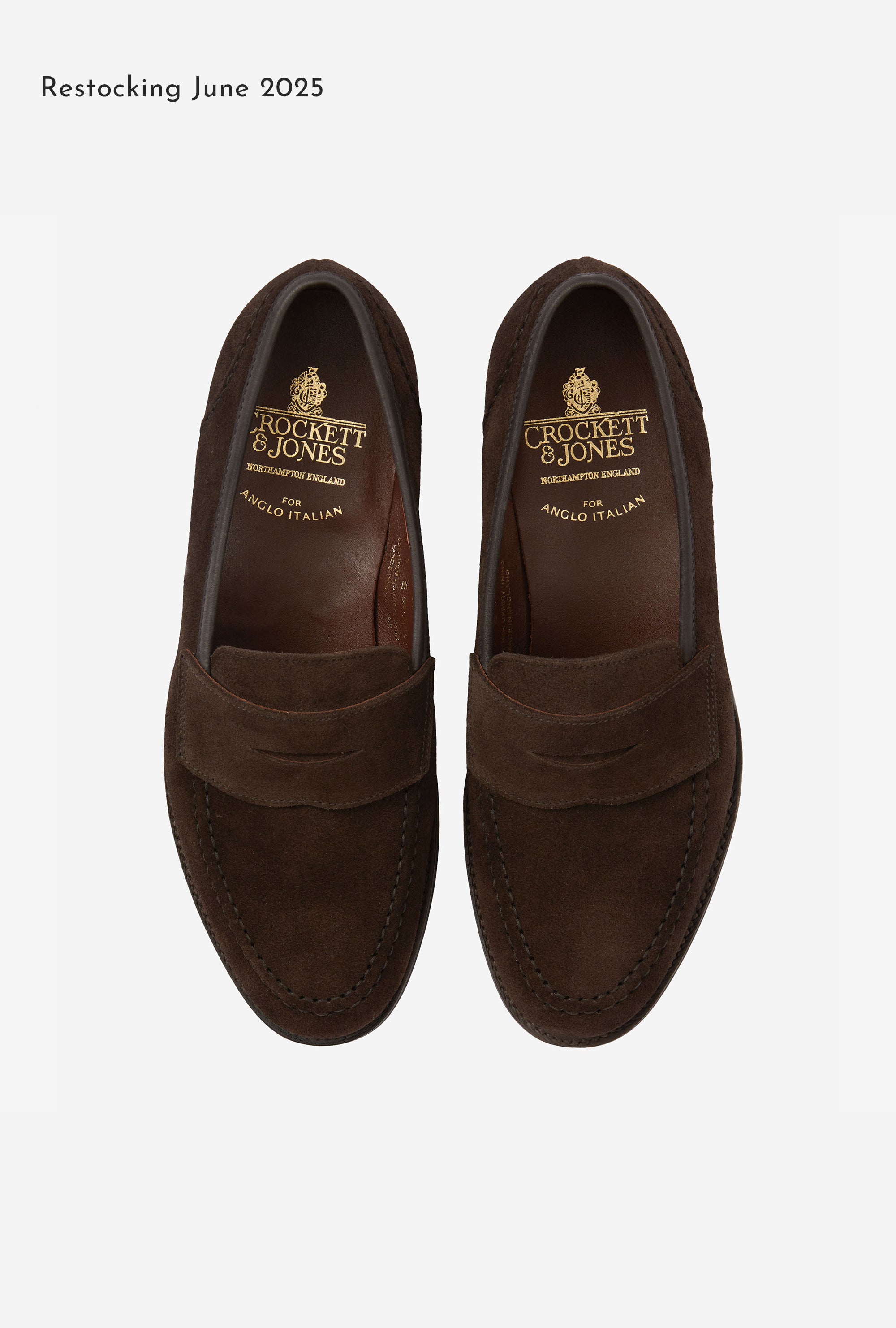 Crockett & Jones Unley Loafer Brown Suede City Sole