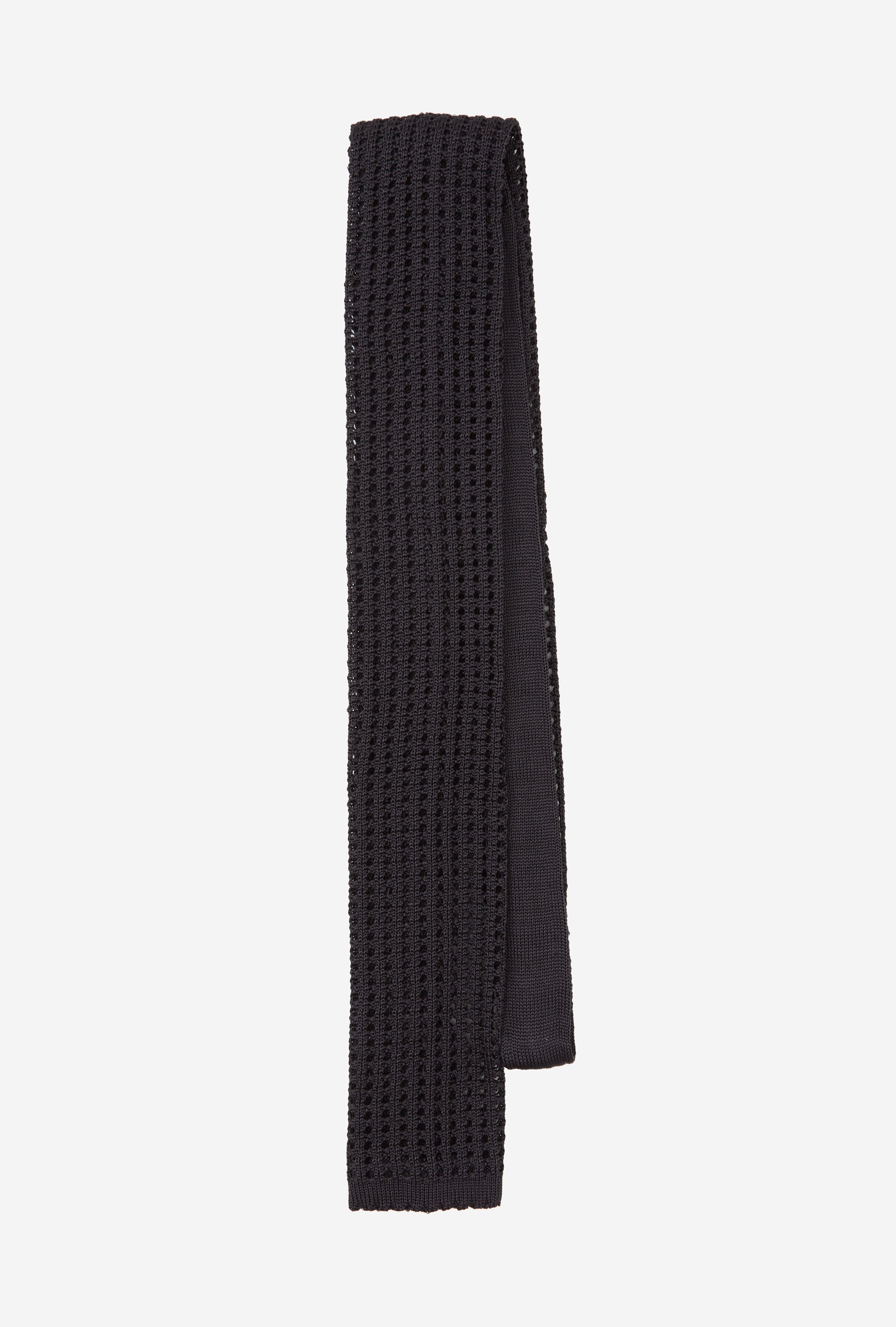 Knit Tie Silk Ink